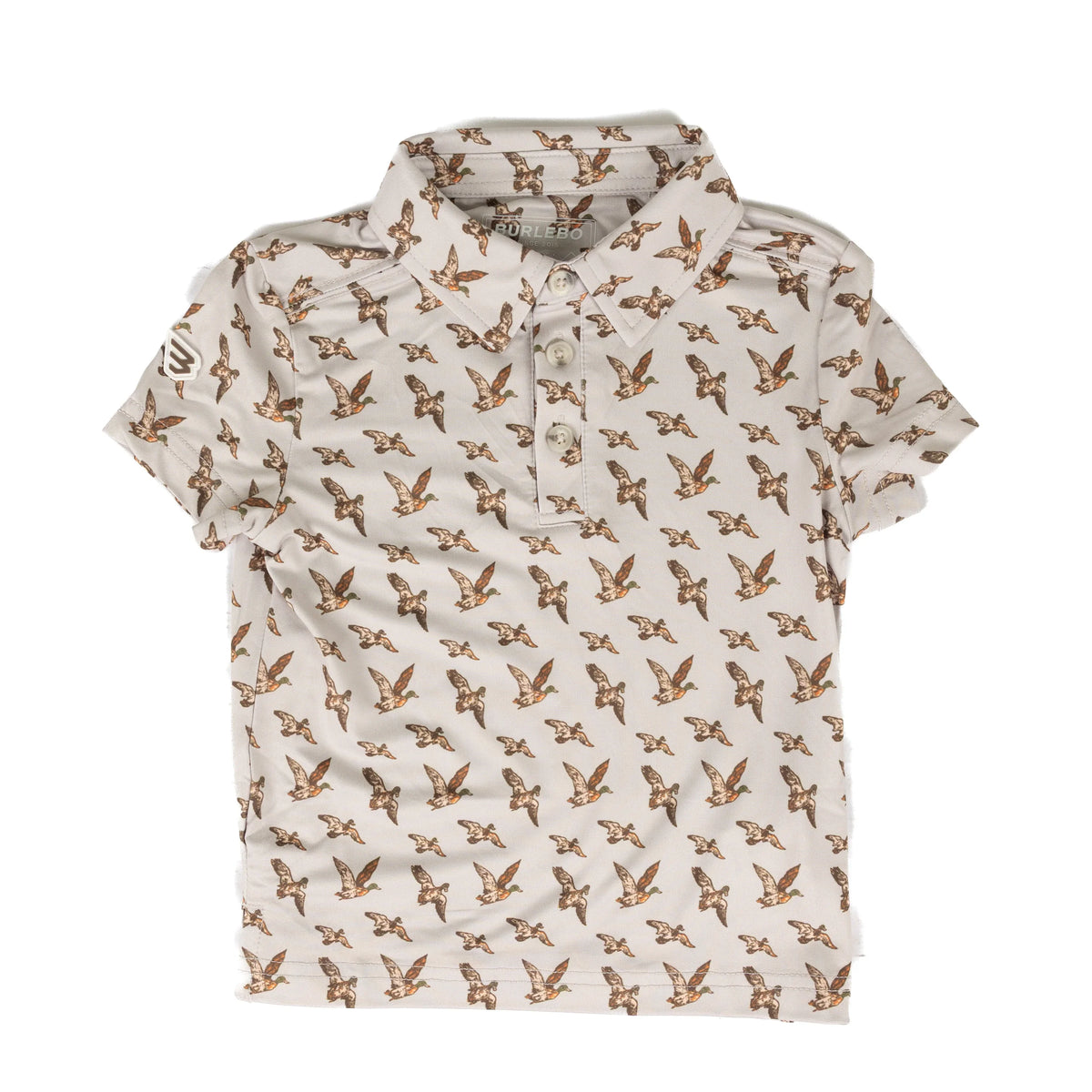 Burlebo Boy's Mallards Flying Performance Polo Y-PP-MFI