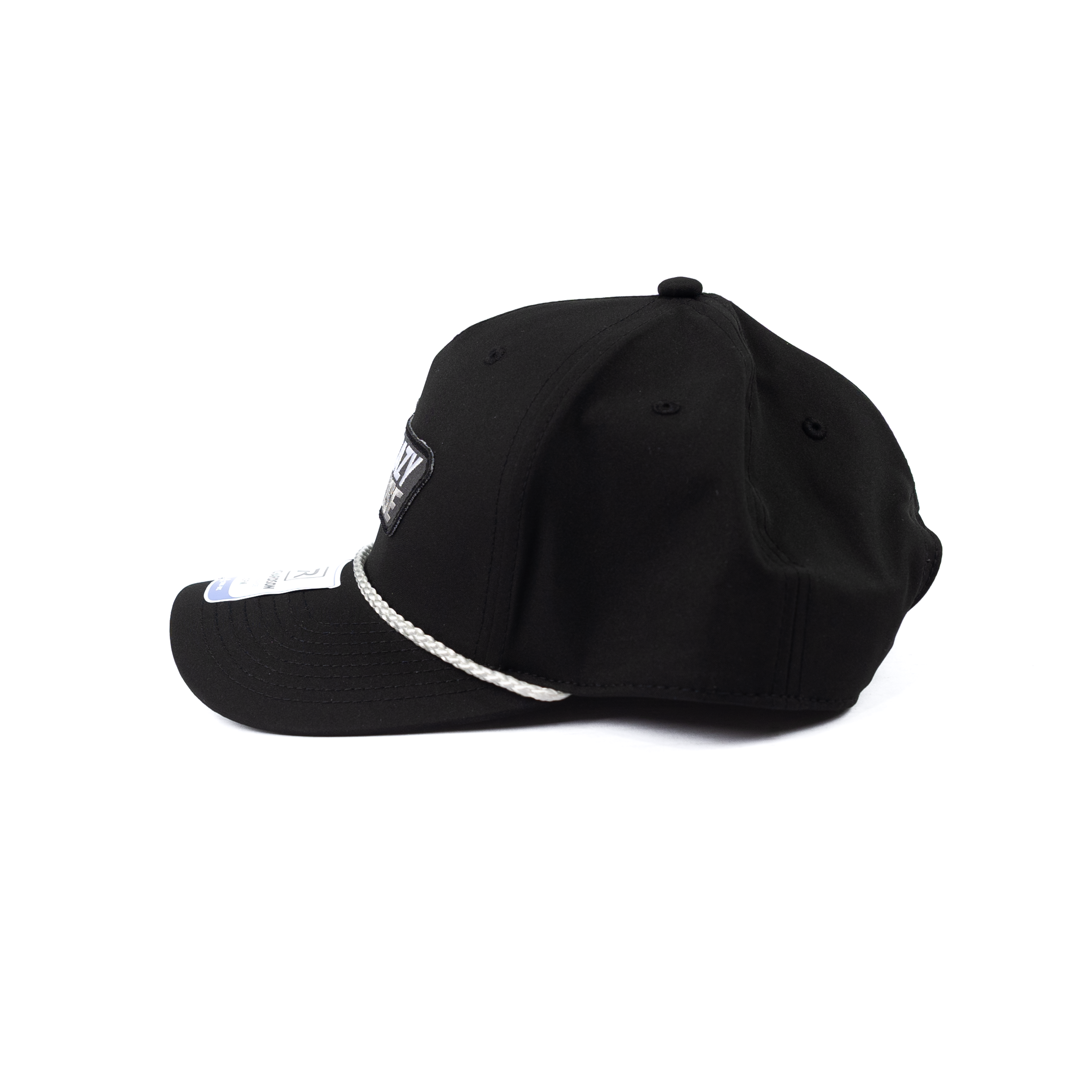 Crazy House Black Cap with CH Patch and White Rope