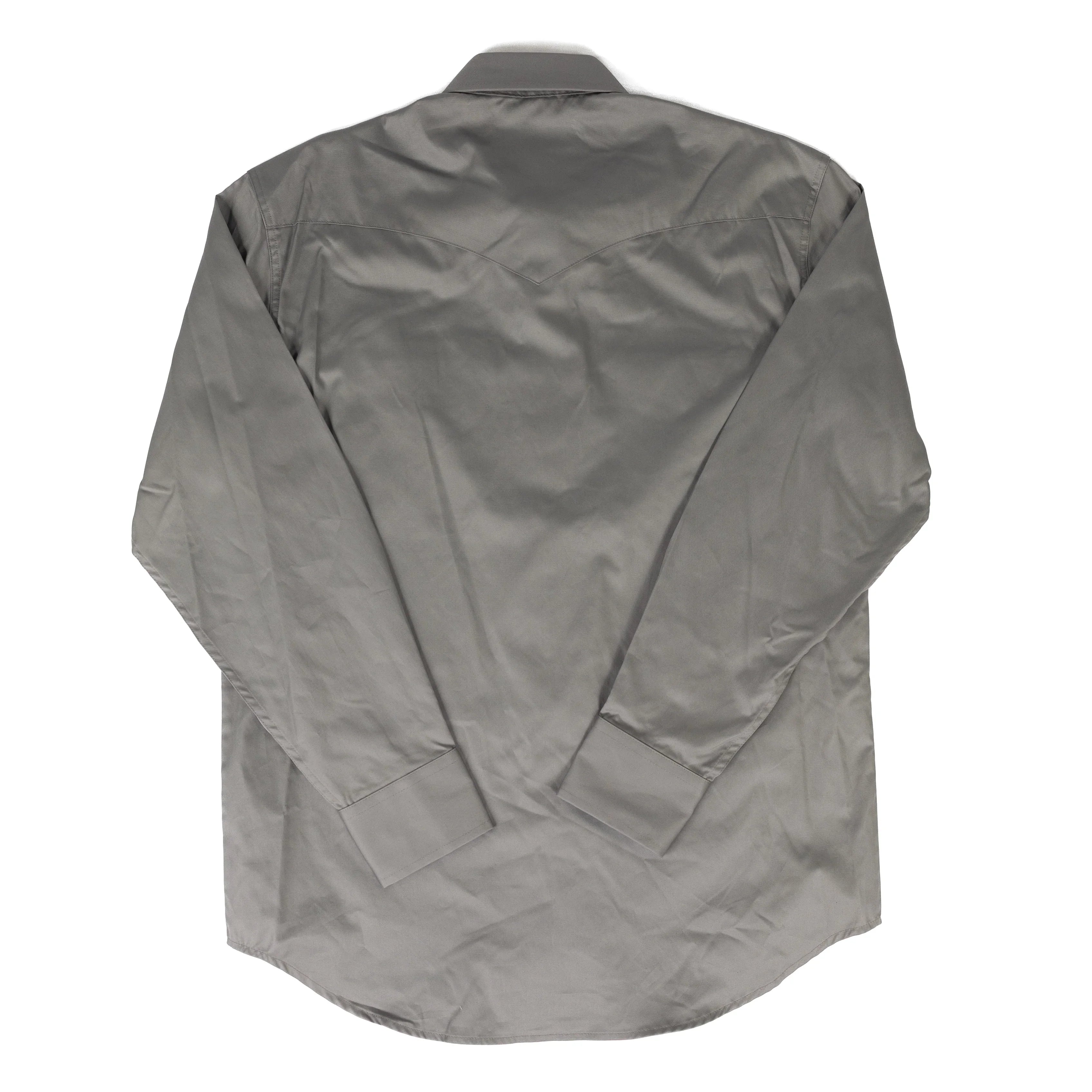 Circle S Men's Gray Long Sleeve Button Up Dress Shirt CSB1000-49