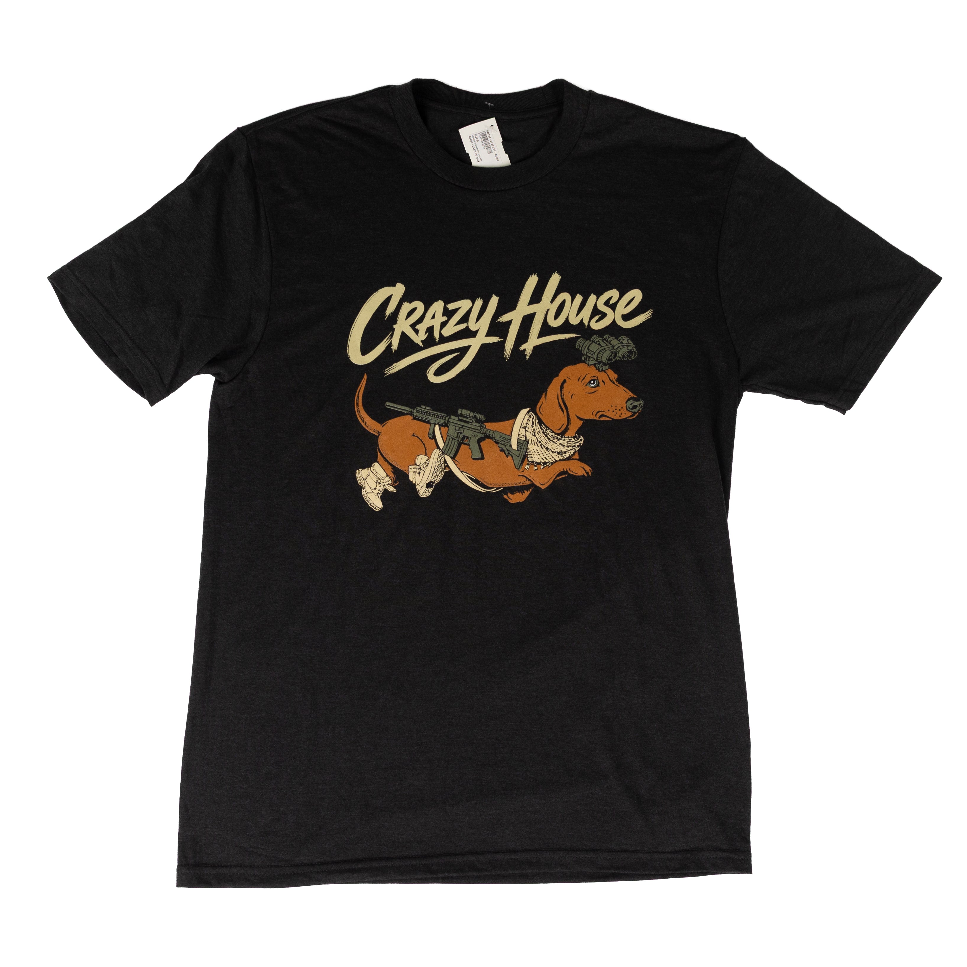 Crazy House Short Sleeve Dachshund T-shirt