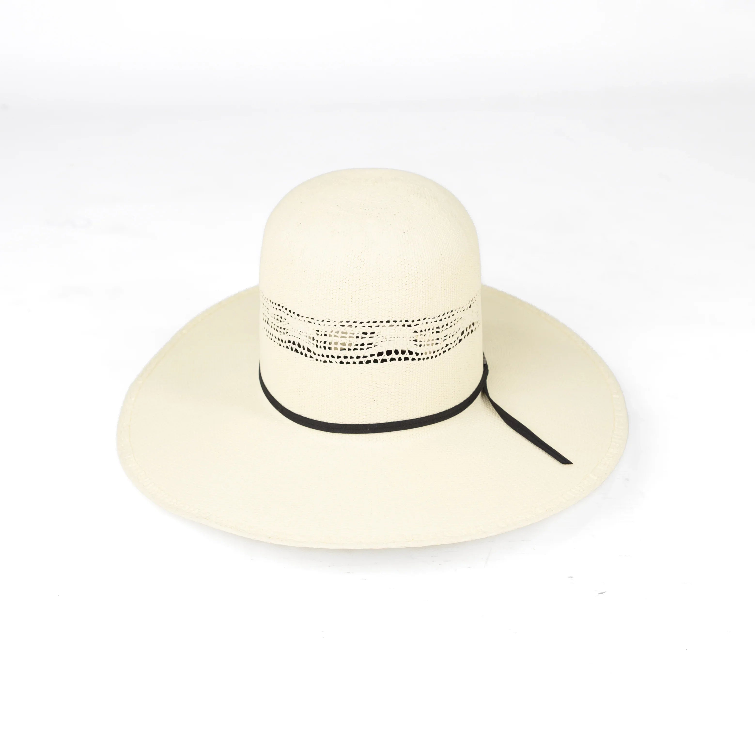 American Hat Company 650 4.25" Bangora Straw Hat - Long Oval