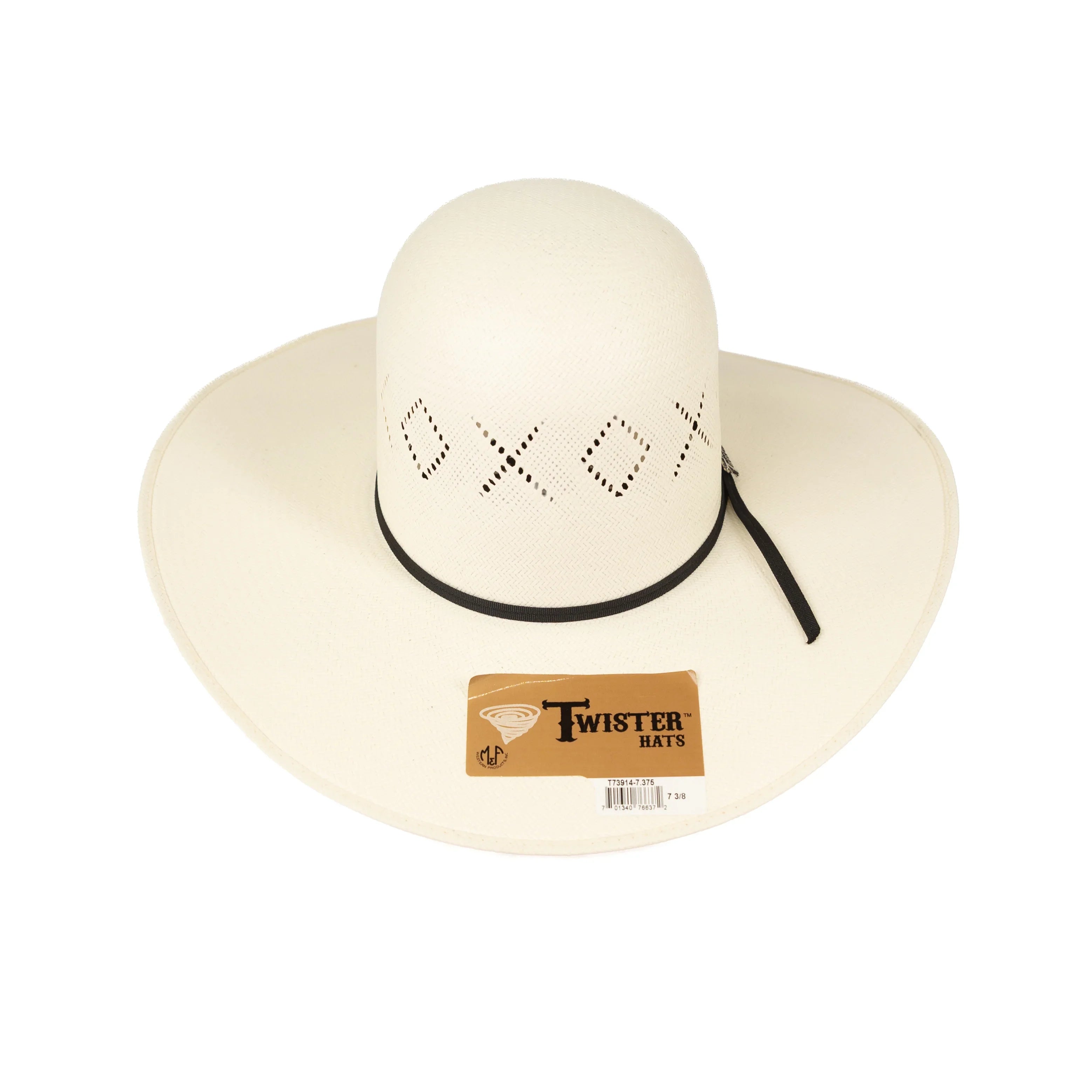 Twister "Hopewell" 4.5" Straw Hat T73914 - Long Oval