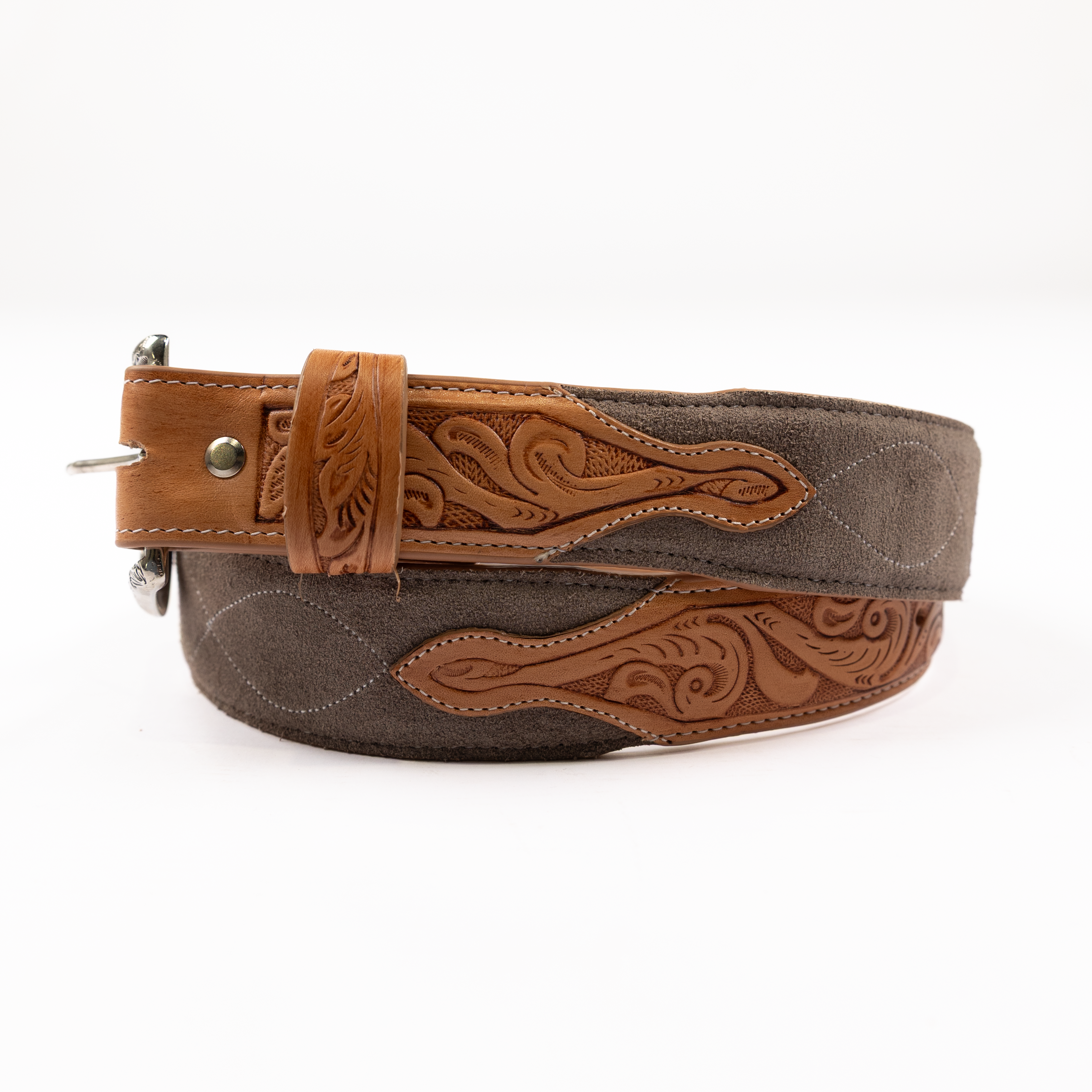 Men's R. Watson Charcoal Roughout Belt