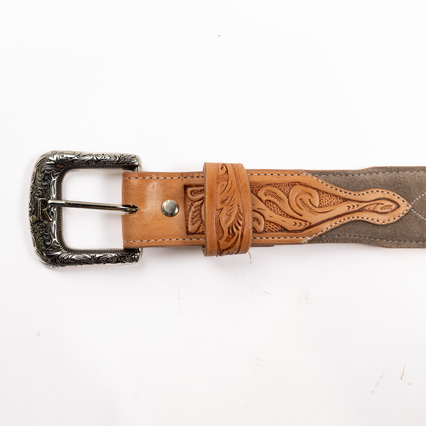 Men's R. Watson Charcoal Roughout Belt