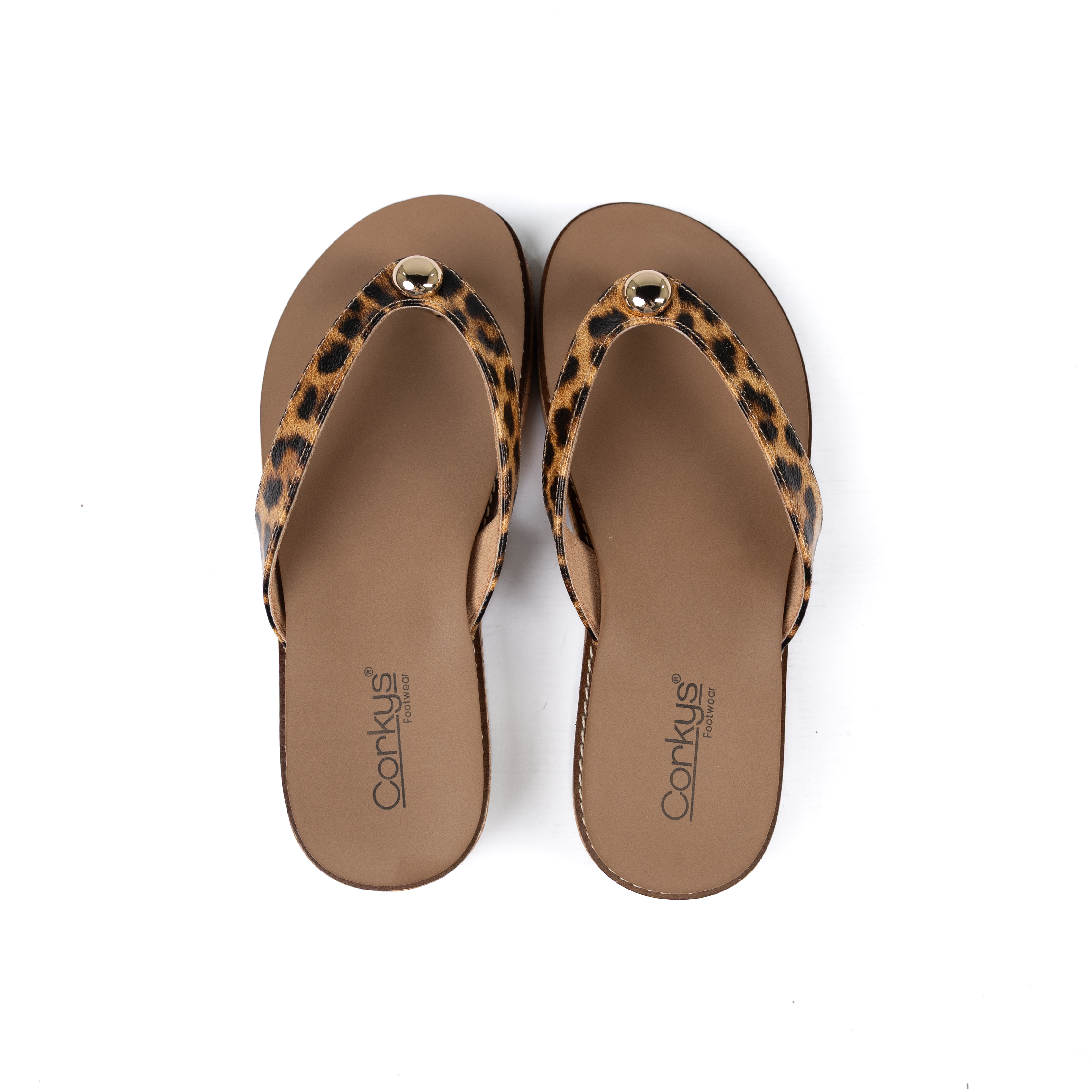 Women's Corkys Leopard Off The Deep End Flip Flops 41-0737-LEOP