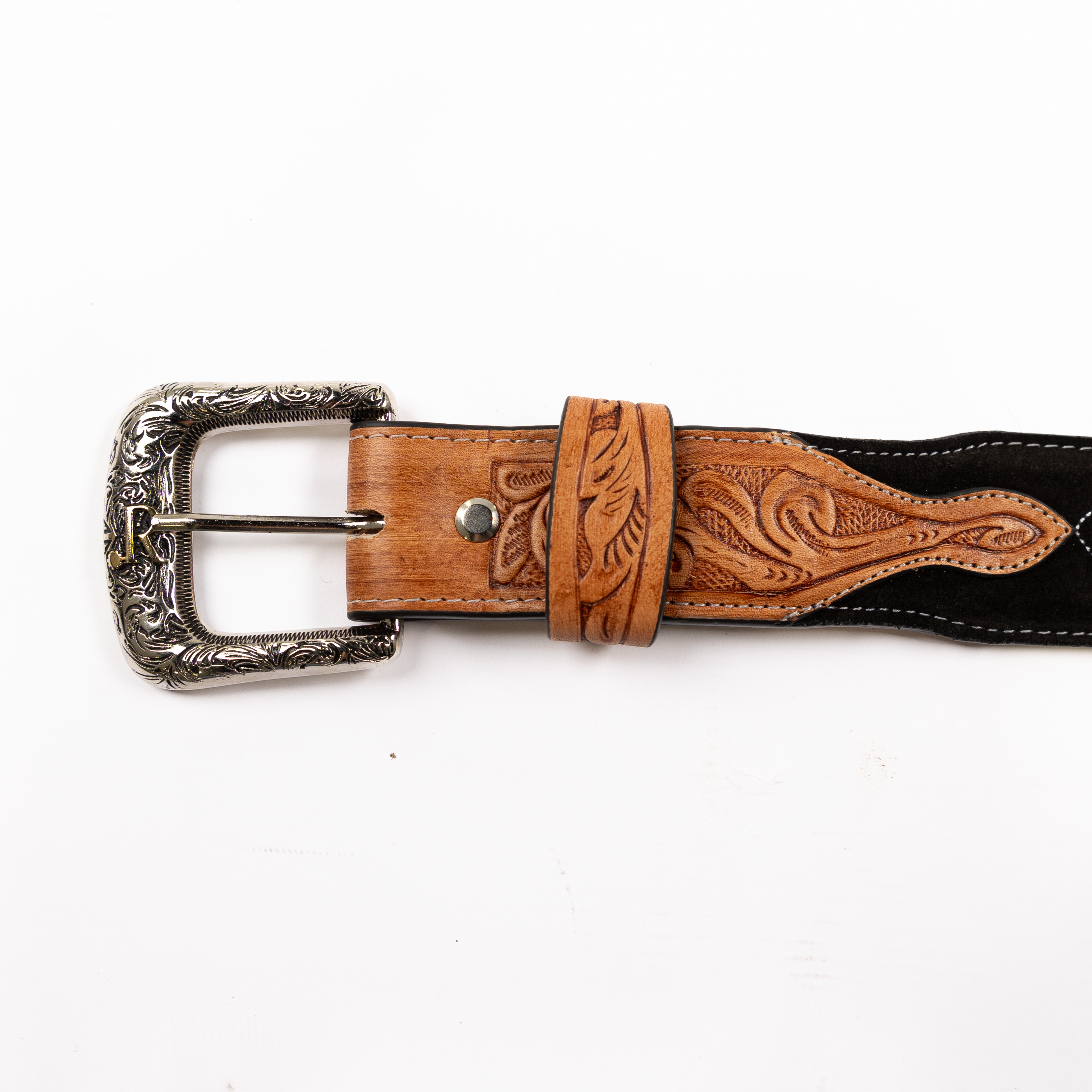 Men's R. Watson Black Roughout Belt