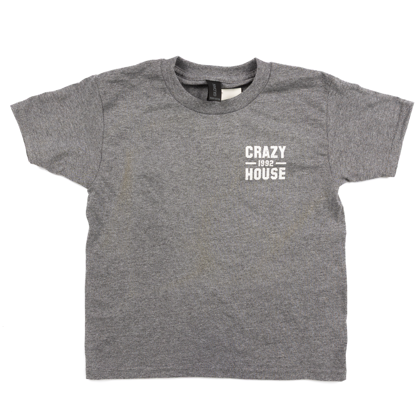 Youth Crazy House Gray Stacked T-shirt
