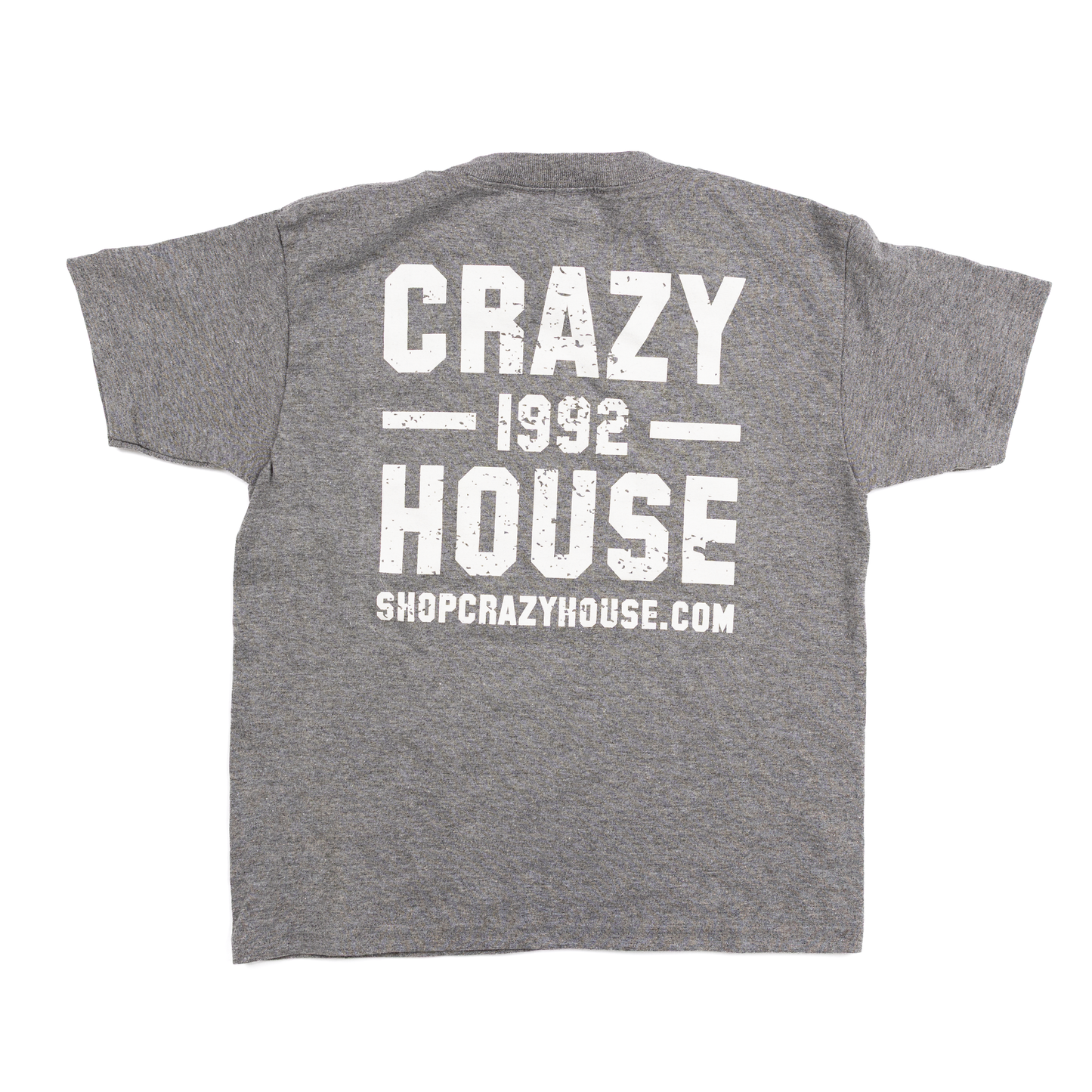 Youth Crazy House Gray Stacked T-shirt