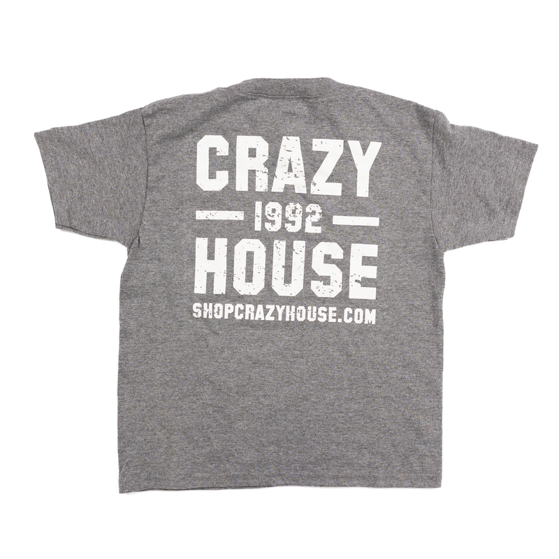Youth Crazy House Gray Stacked T-shirt