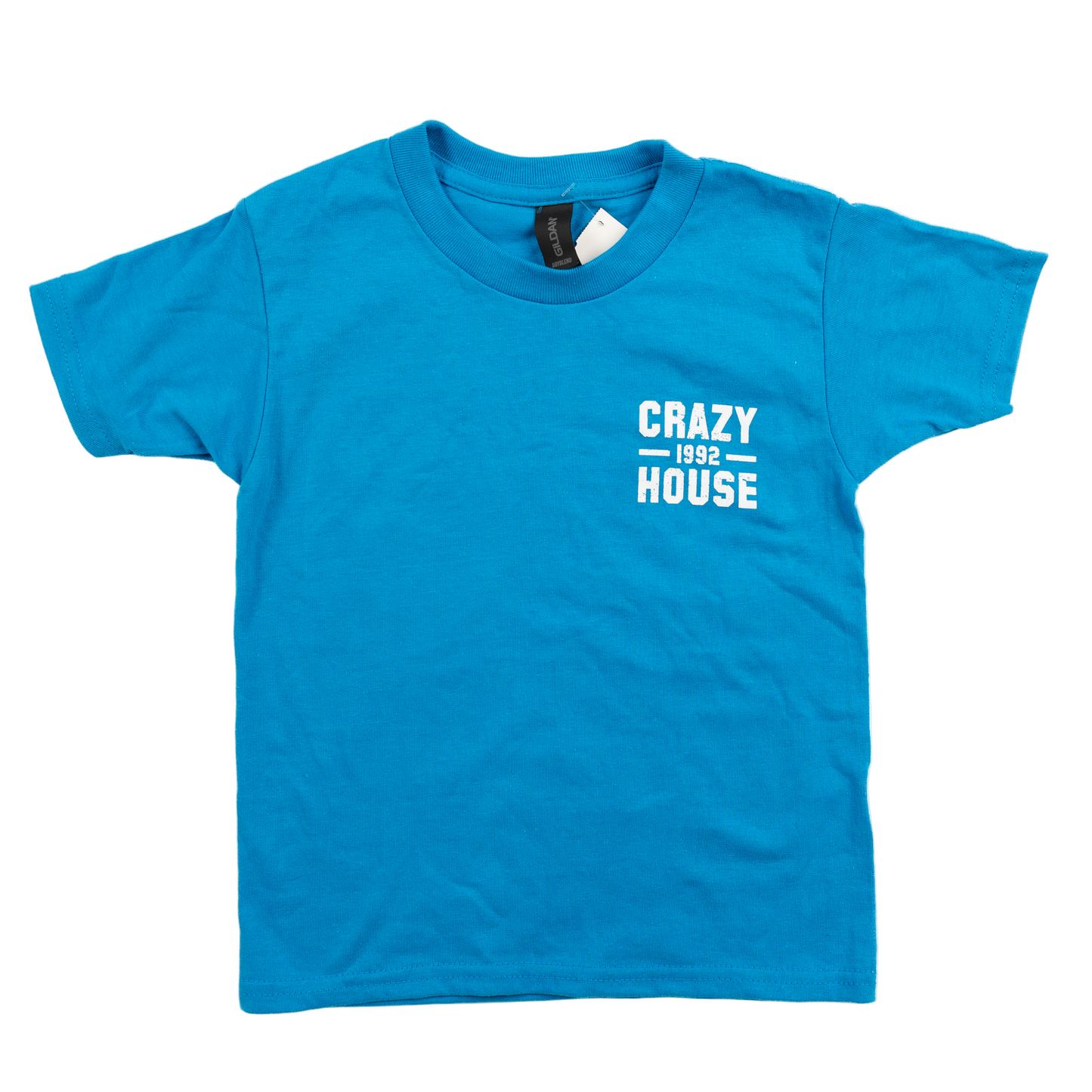 Youth Crazy House Blue Stacked T-shirt