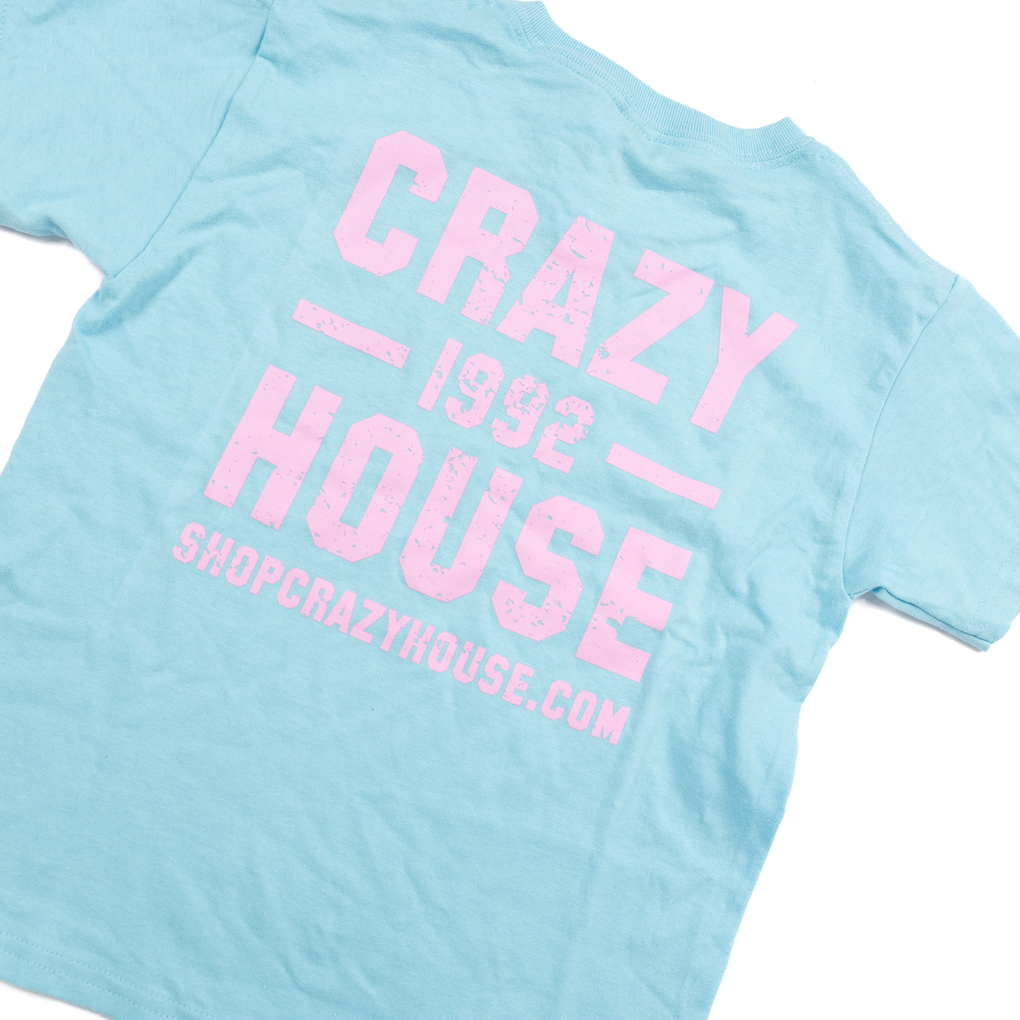 Youth Crazy House Light Blue Stacked T-shirt