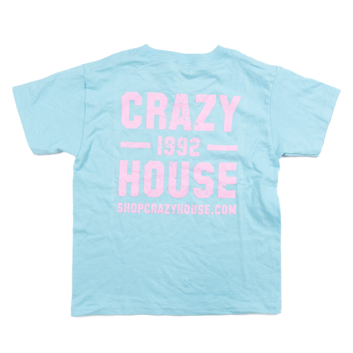 Youth Crazy House Light Blue Stacked T-shirt