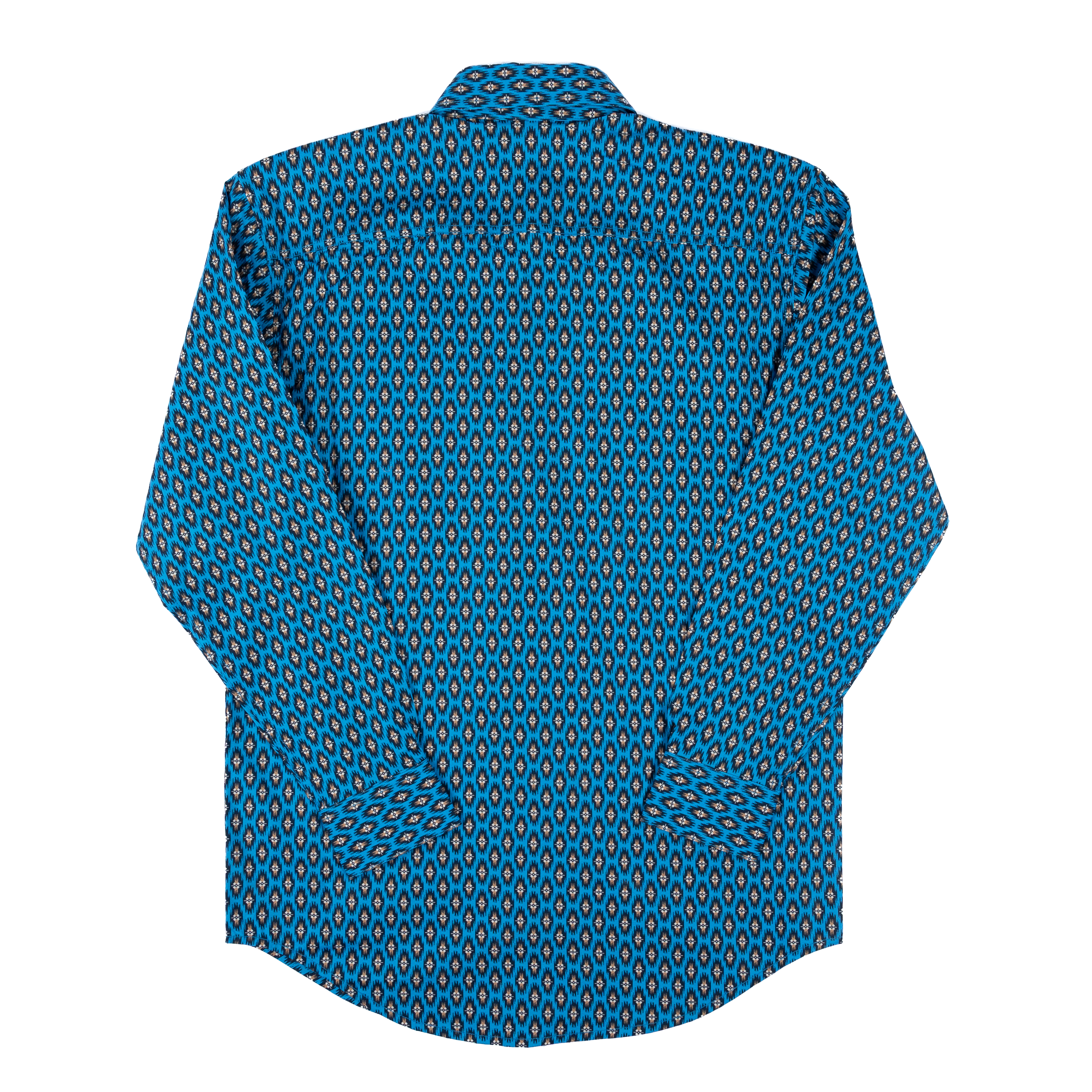 Men's Rock and Roll Denim Classic Fit Blue Button Down Shirt BMB2S07645