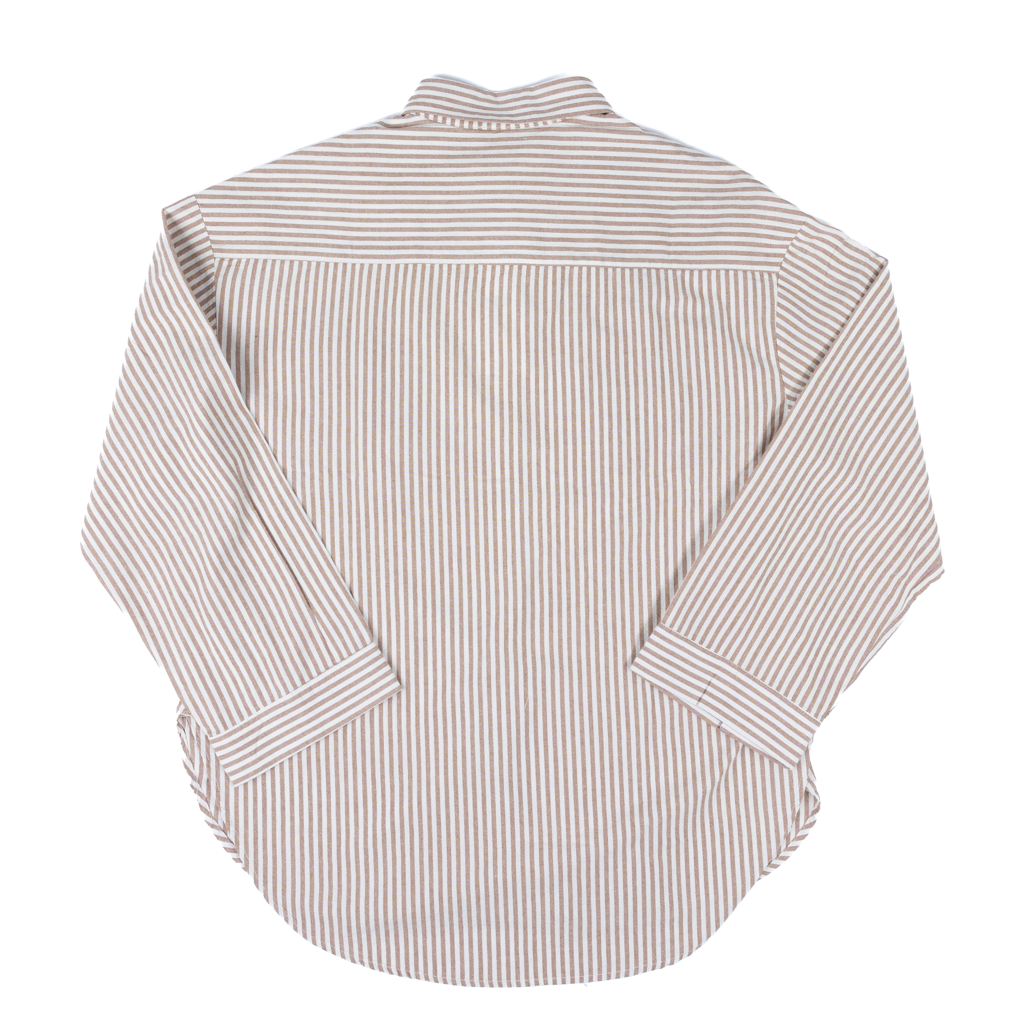 Women's Rhythm Brown and White Striped Button Up