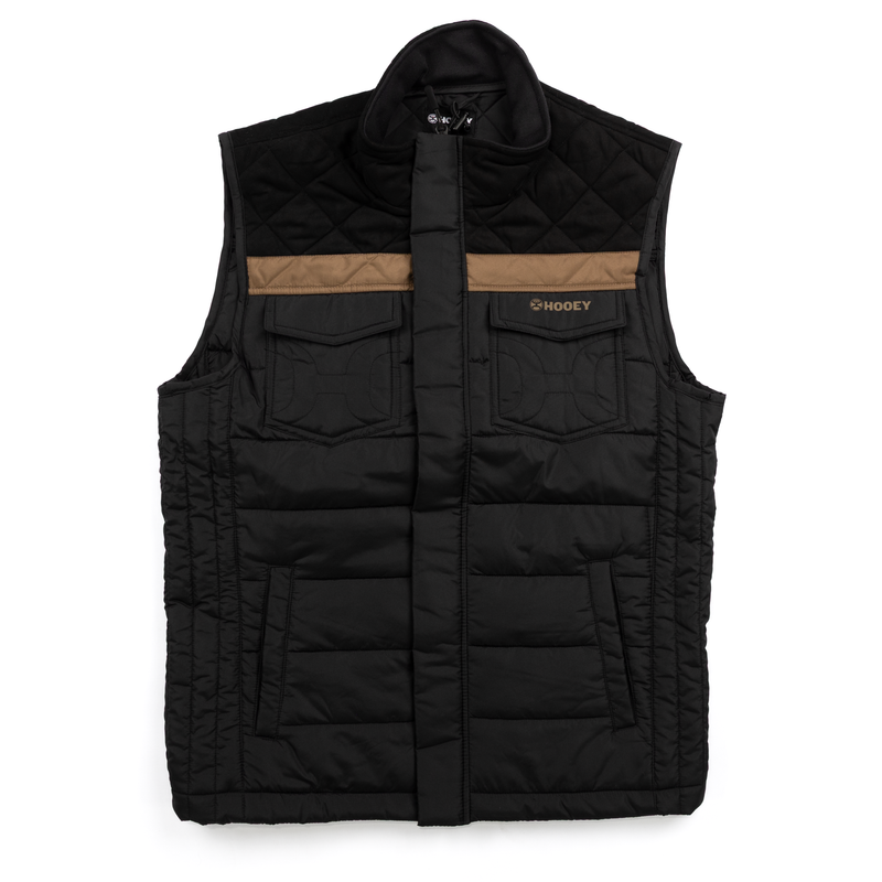 Boy's Hooey Black Packable Puffer Vest