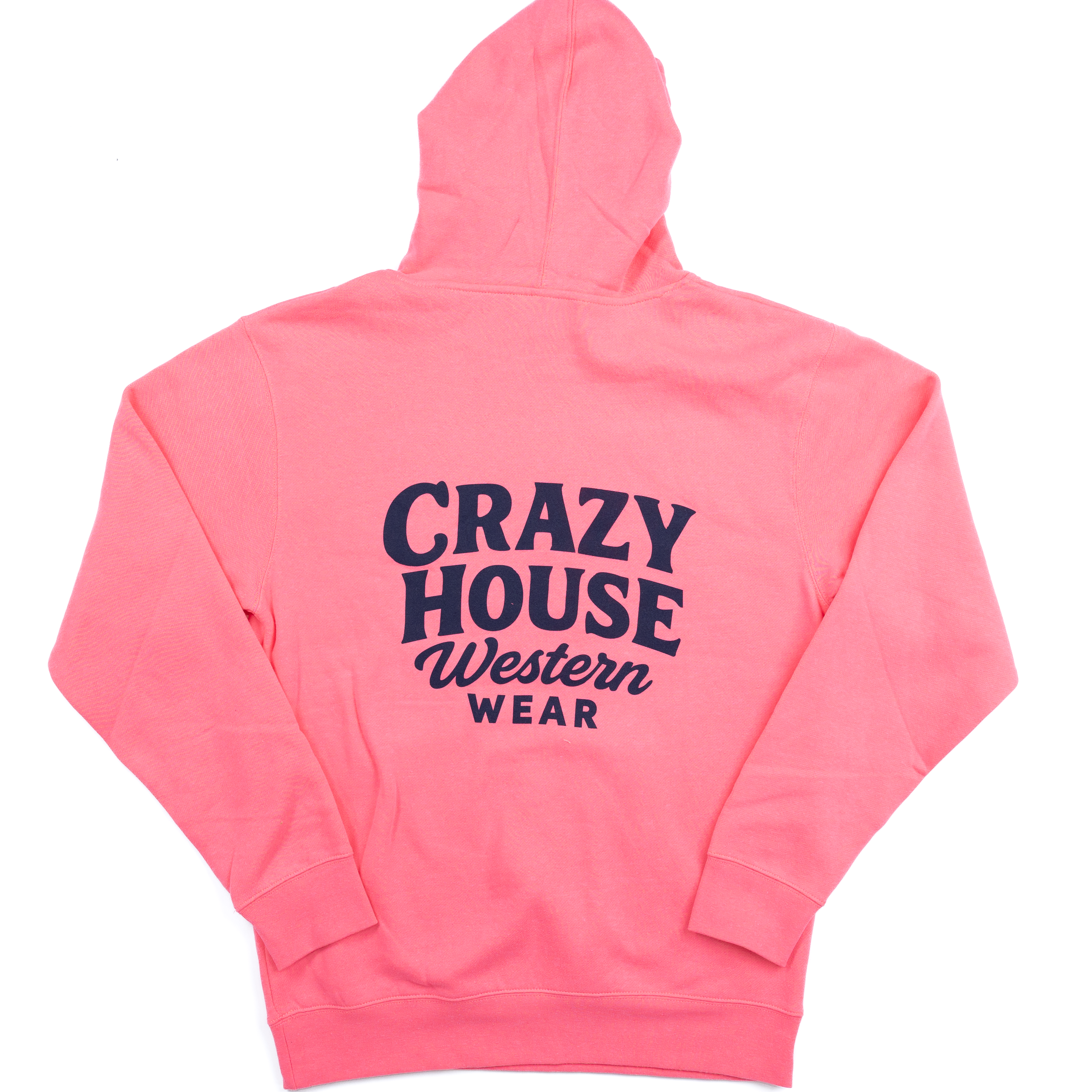 Crazy House Neon Pink Script Hoodie