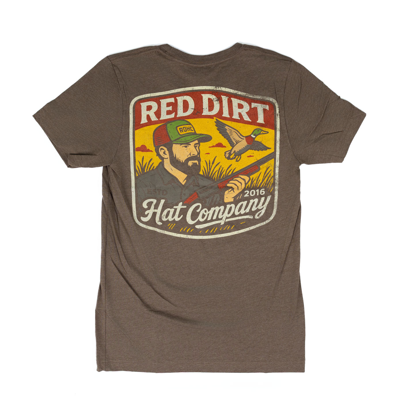 Men's Red Dirt Hat Co Birdshot Brown T-shirt RDHC-T-198