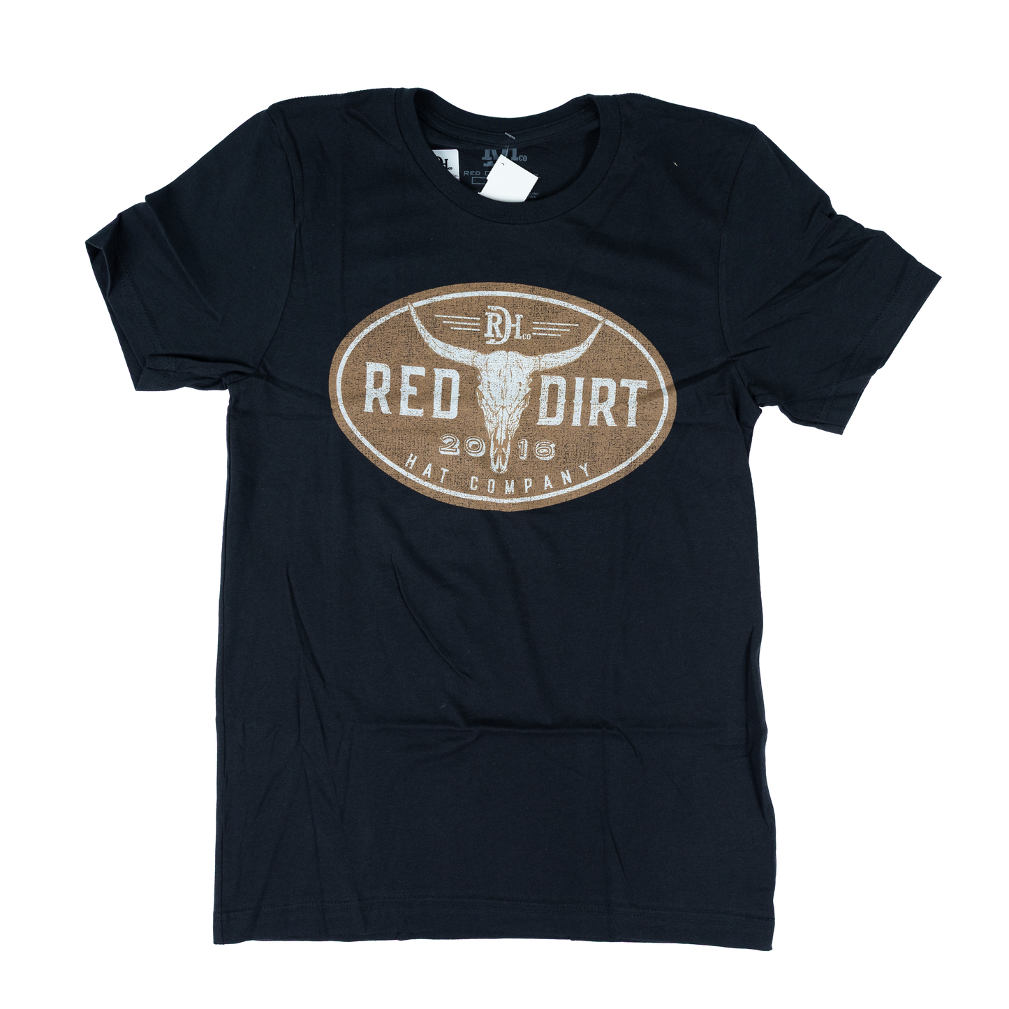 Men's Red Dirt Hat Co Black Steer Clear T-shirt