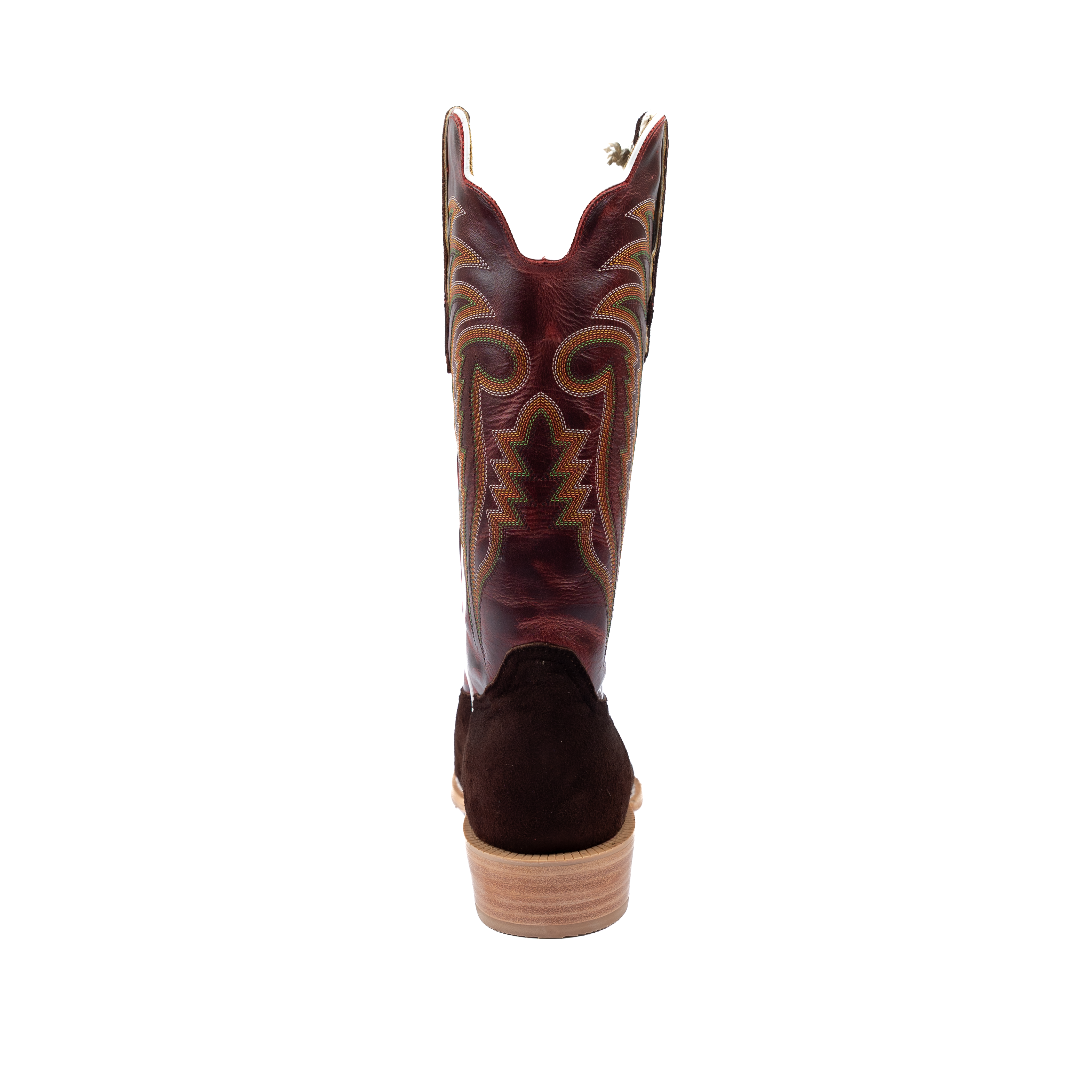 Men's R. Watson Chocolate Roughout Deer Vamp 13in Volcanic Red Top