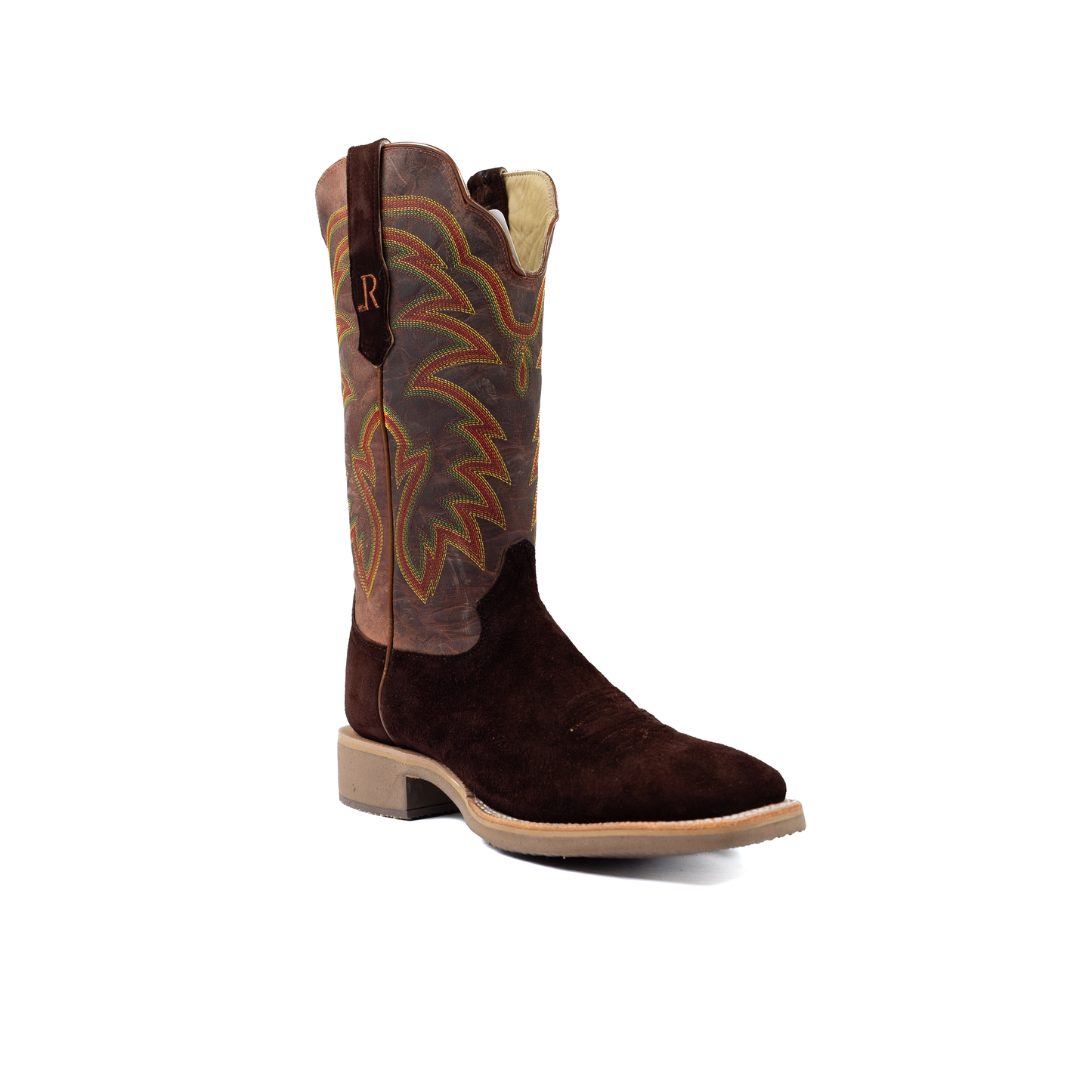 Men's R. Watson Chocolate Roughout Deer/Tan Boot