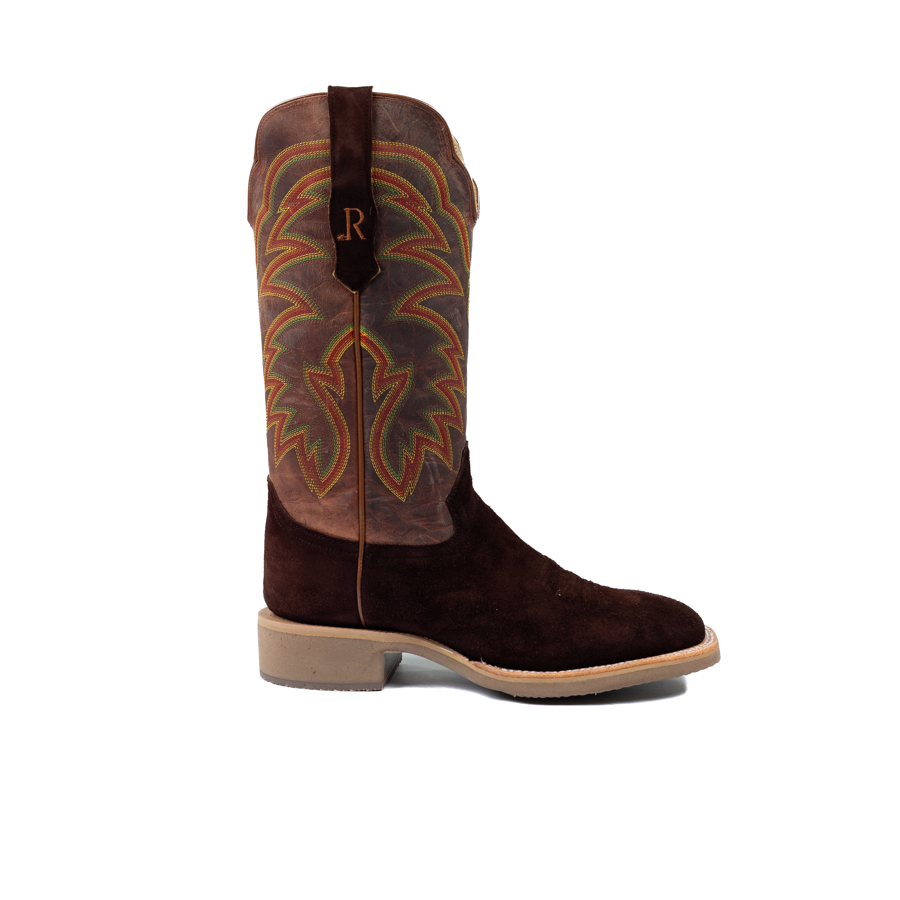Men's R. Watson Chocolate Roughout Deer/Tan Boot