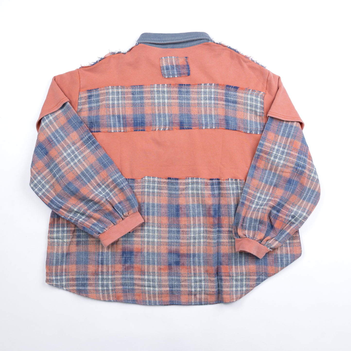 Women's Easel Drop Shoulder Blue Sweatshirt ET71573