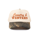 Women's Country and Western Natural and Camo Cap