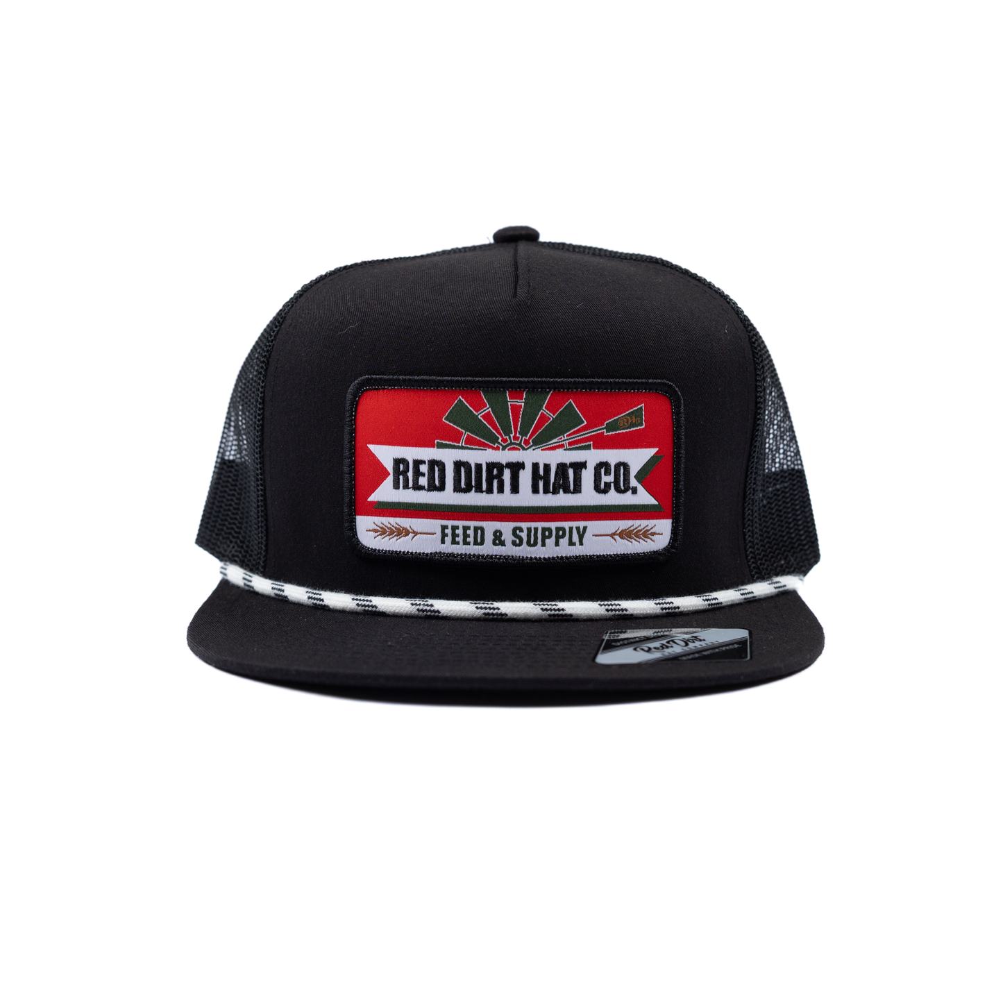 Men's Red Dirt Hat Co Black/Black Feeding Time Snapback RDHC-583