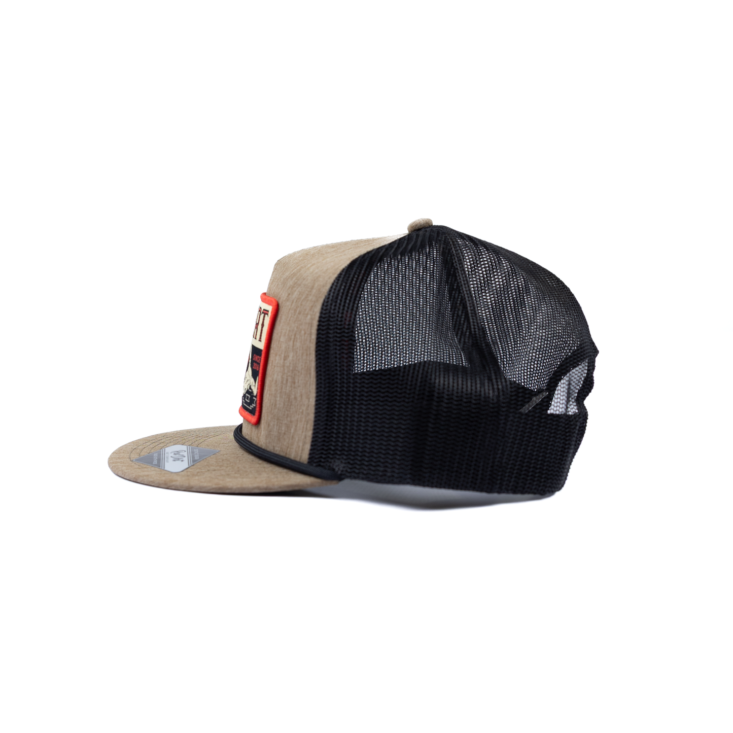 Men's Red Dirt Hat Co Tan/Black Bones Snapback Cap RDHC-452