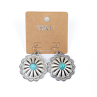 Women's Isac Silver Concho Hook Earrings 722081