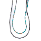 Women's Isac 4mm Navajo Pearl Turquoise Arrow Necklace 734499