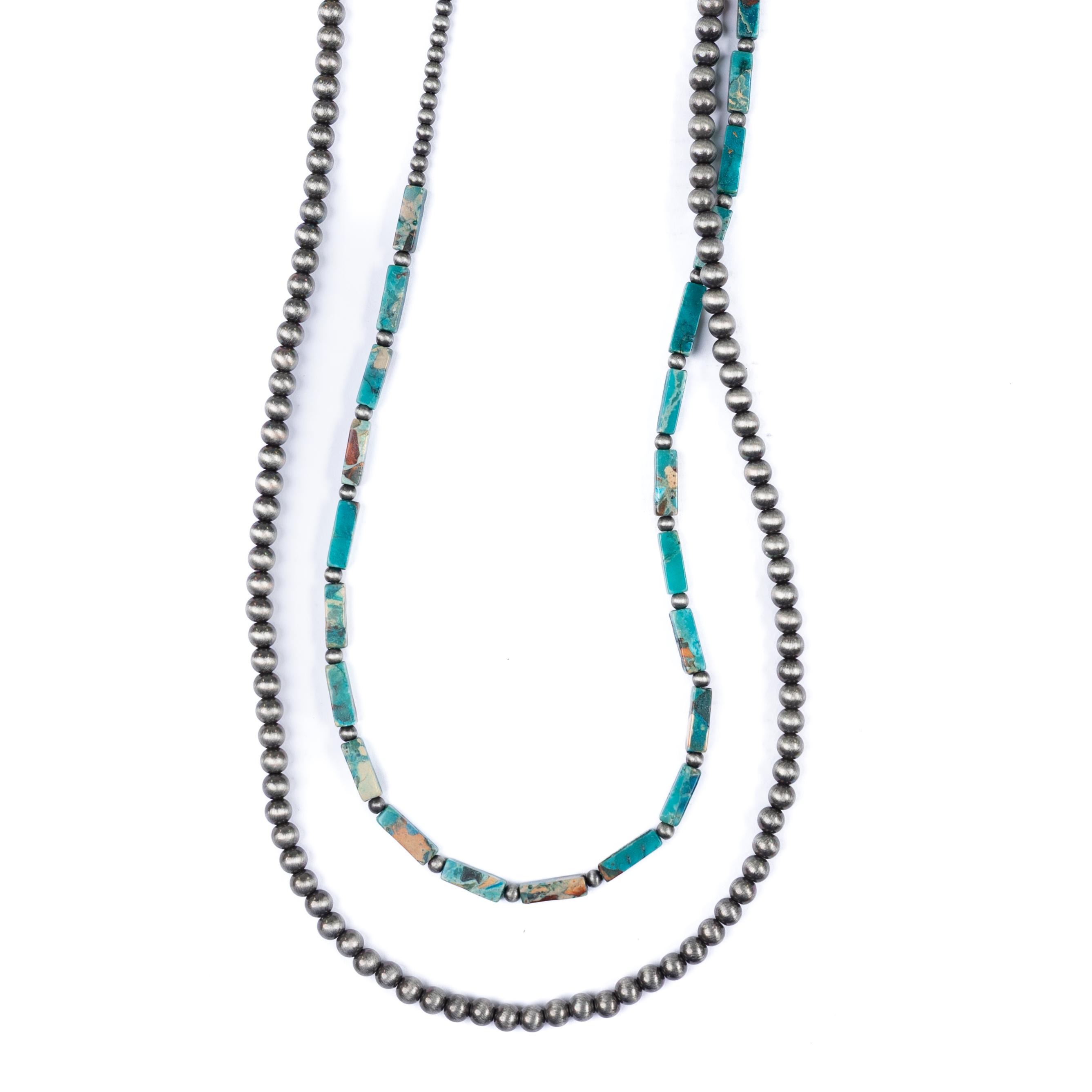 Women's Isac 4mm Navajo Pearl Turquoise Arrow Necklace 734499