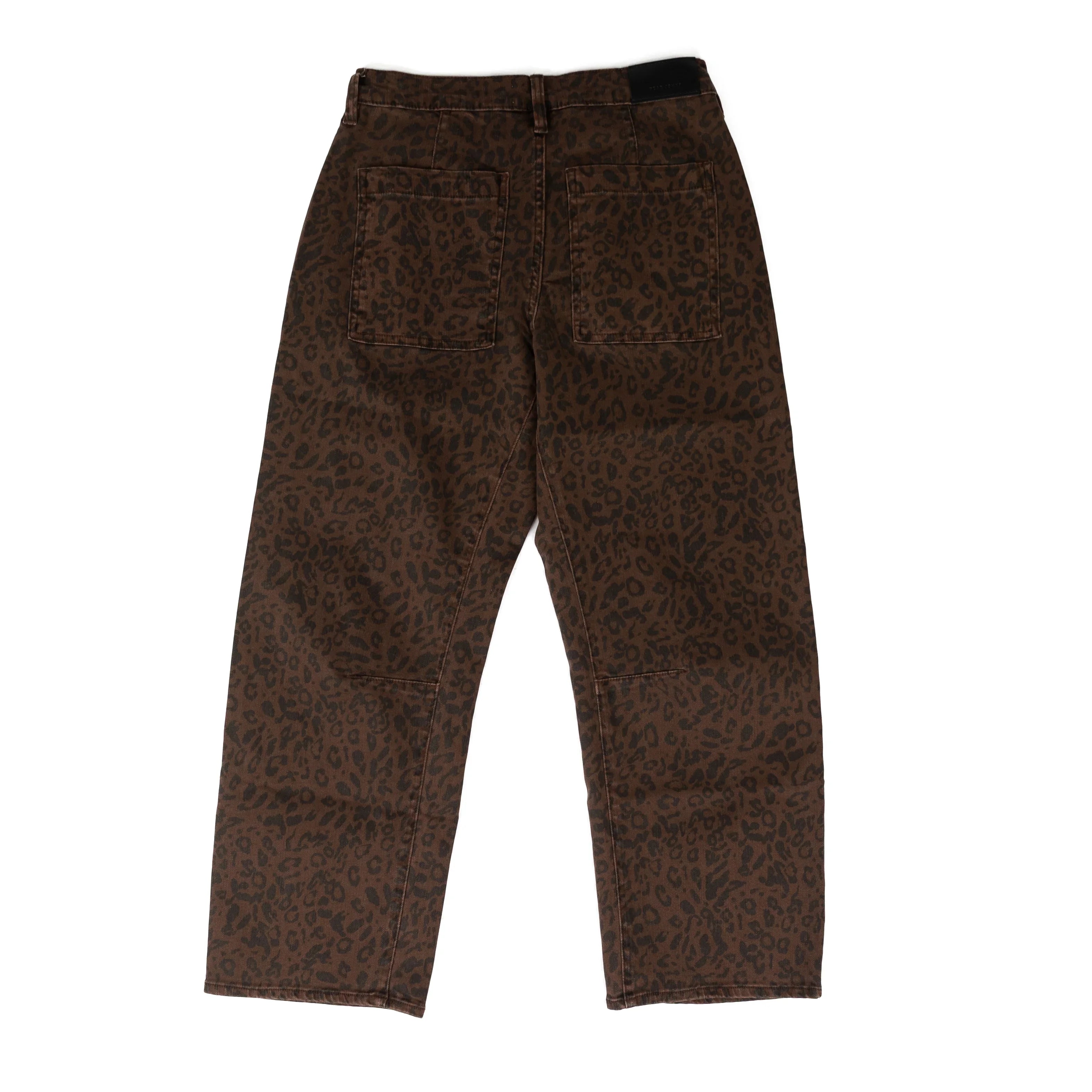 Dear John Women's Brown Leopard Lasso Mid Rise Jeans DPM26C144BOD