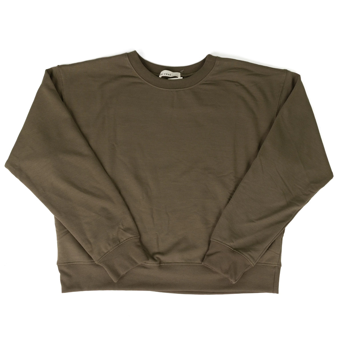 Be Cool Women's Olive Long Sleeve Sweatshirt