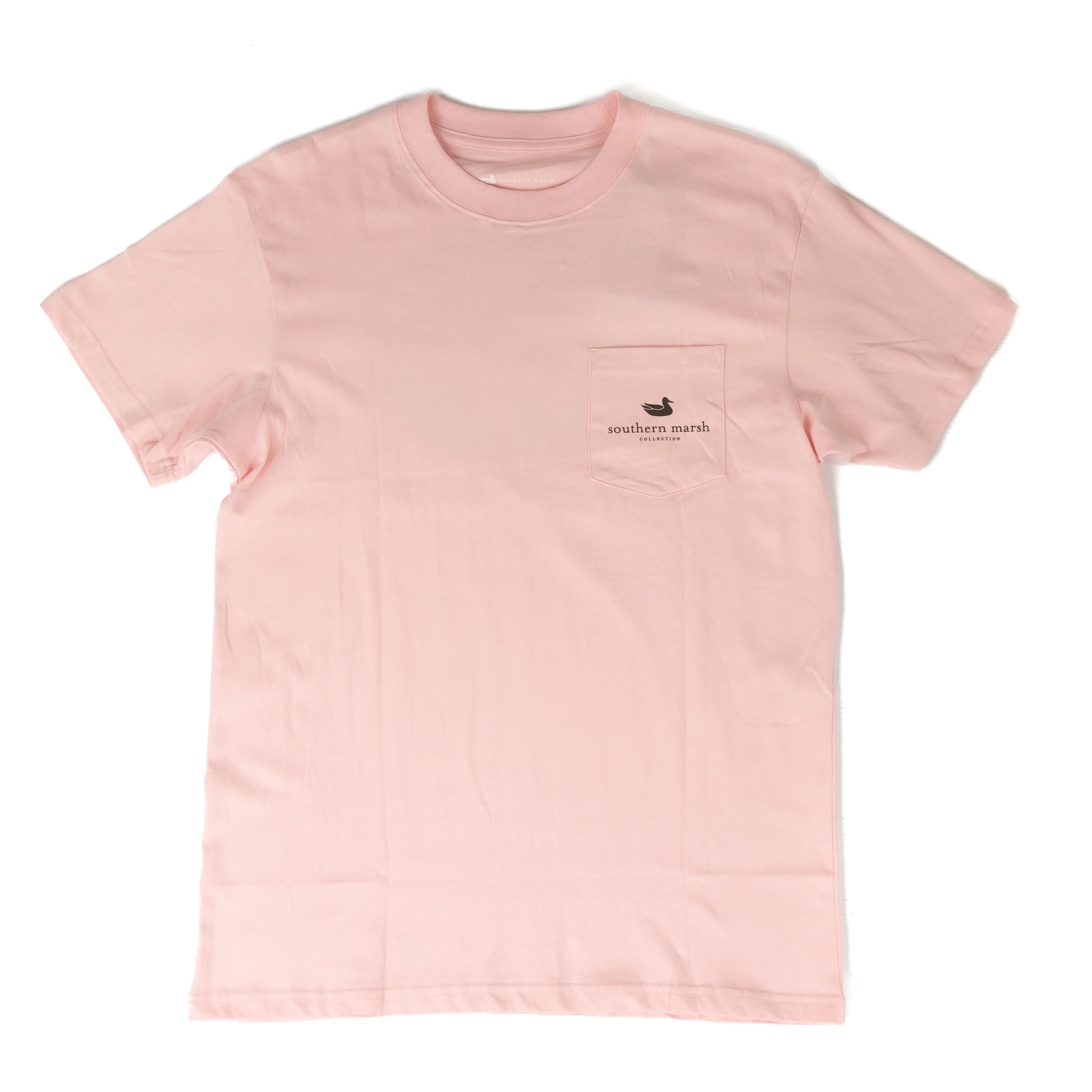 Southern Marsh Men's Short Sleeve Pink and Camo T-shirt ACGC-CAM