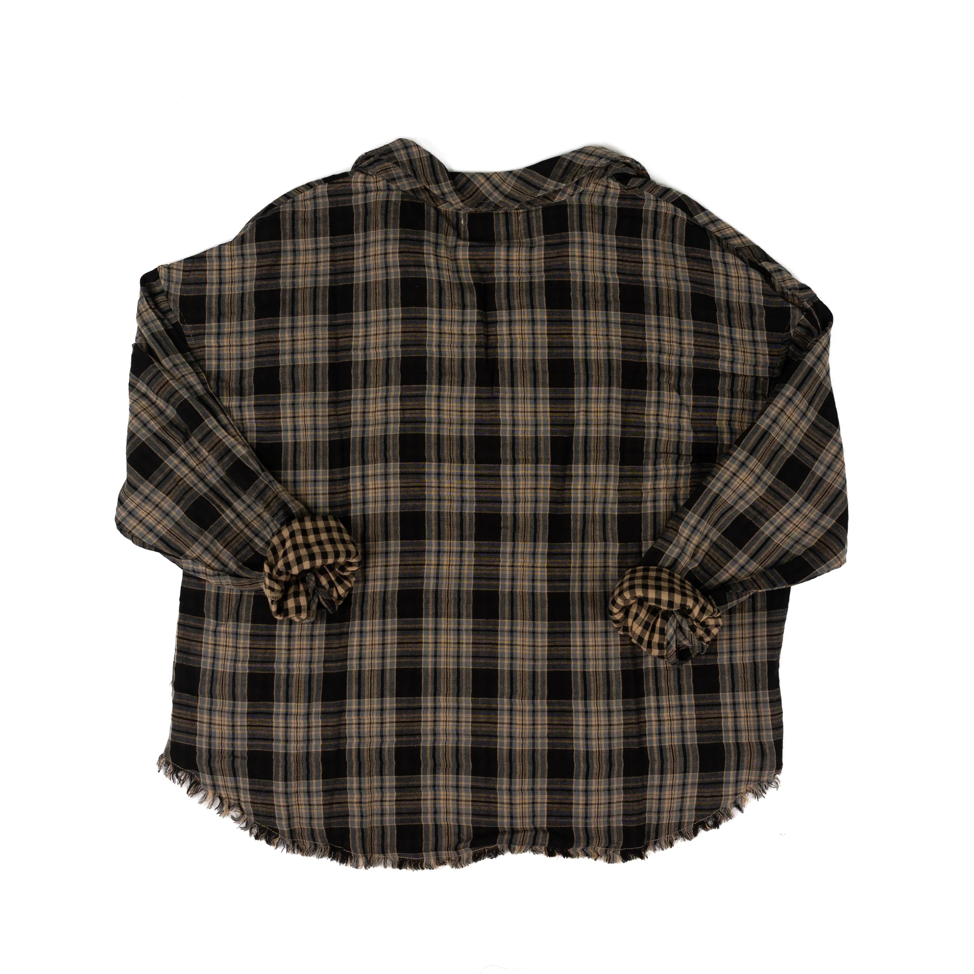 Dear John Women's Midnight Lecture Plaid Adrianna Button Up Top DSH1423MLP