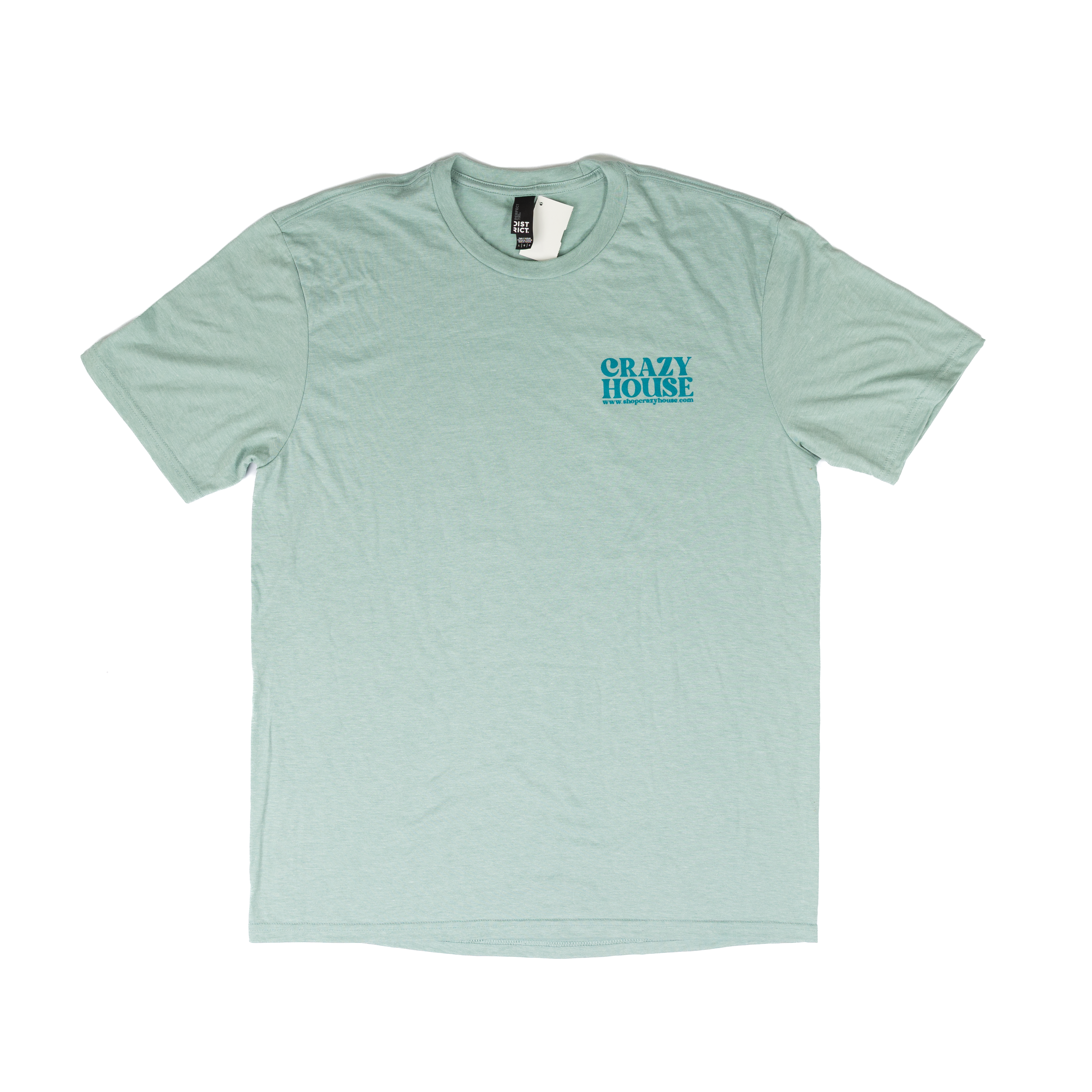 Crazy House Sage Green Stacked T-shirt