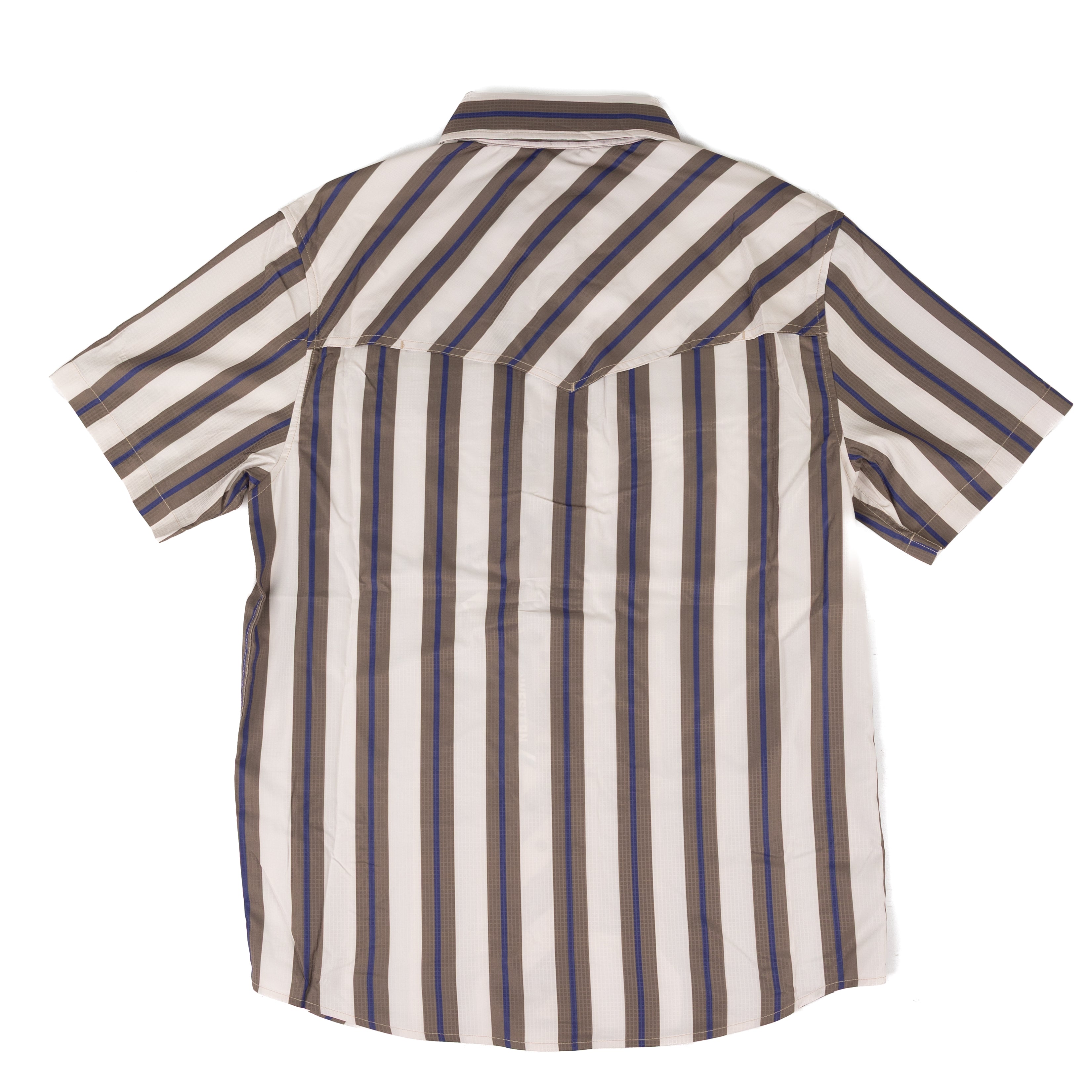 Rock and Roll Men's TEK Stripe Printed Short Sleeve Shirt BMN3S09455