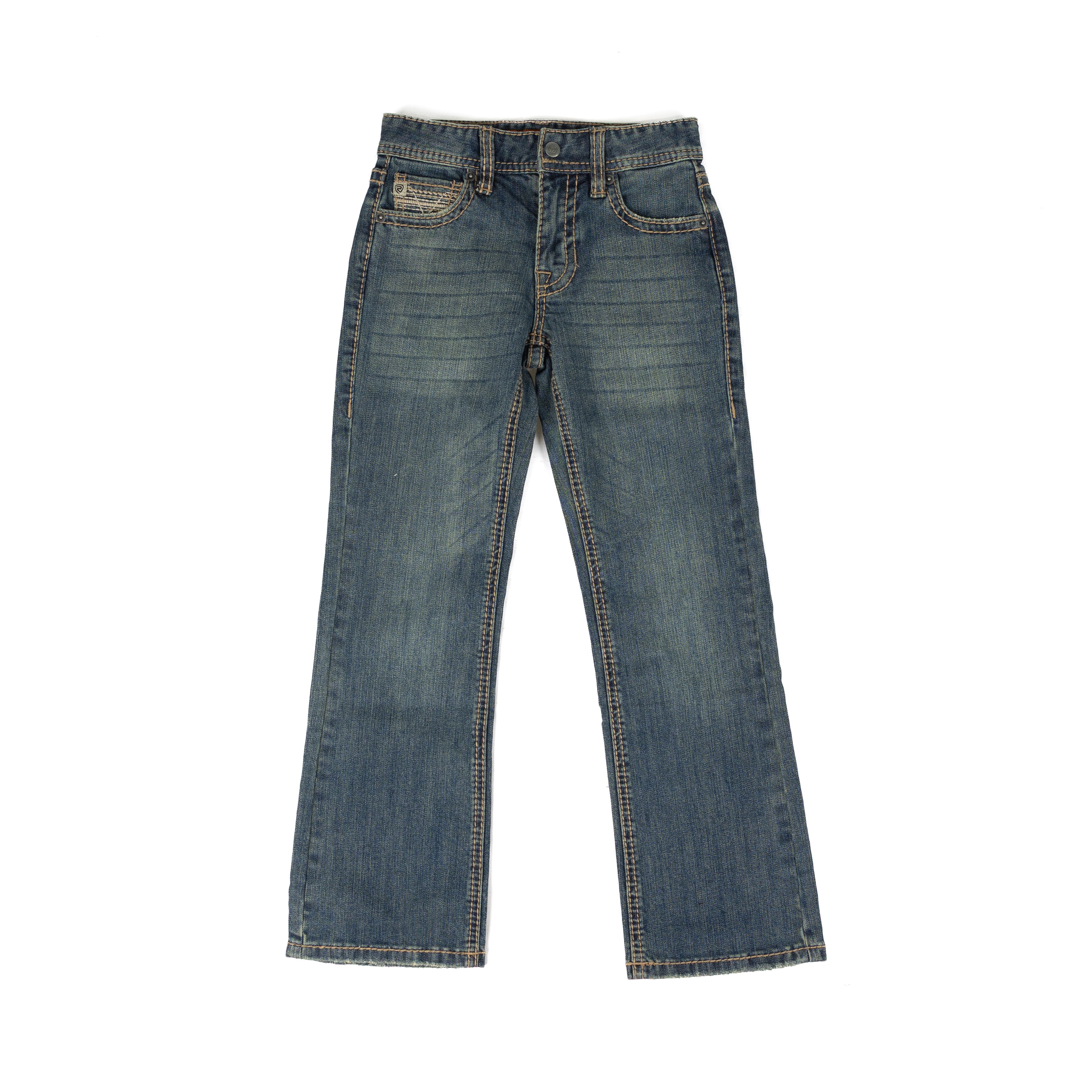 Rock and Roll Boys Mid Wash Regular Fit Bootcut Jeans BB0BD09837
