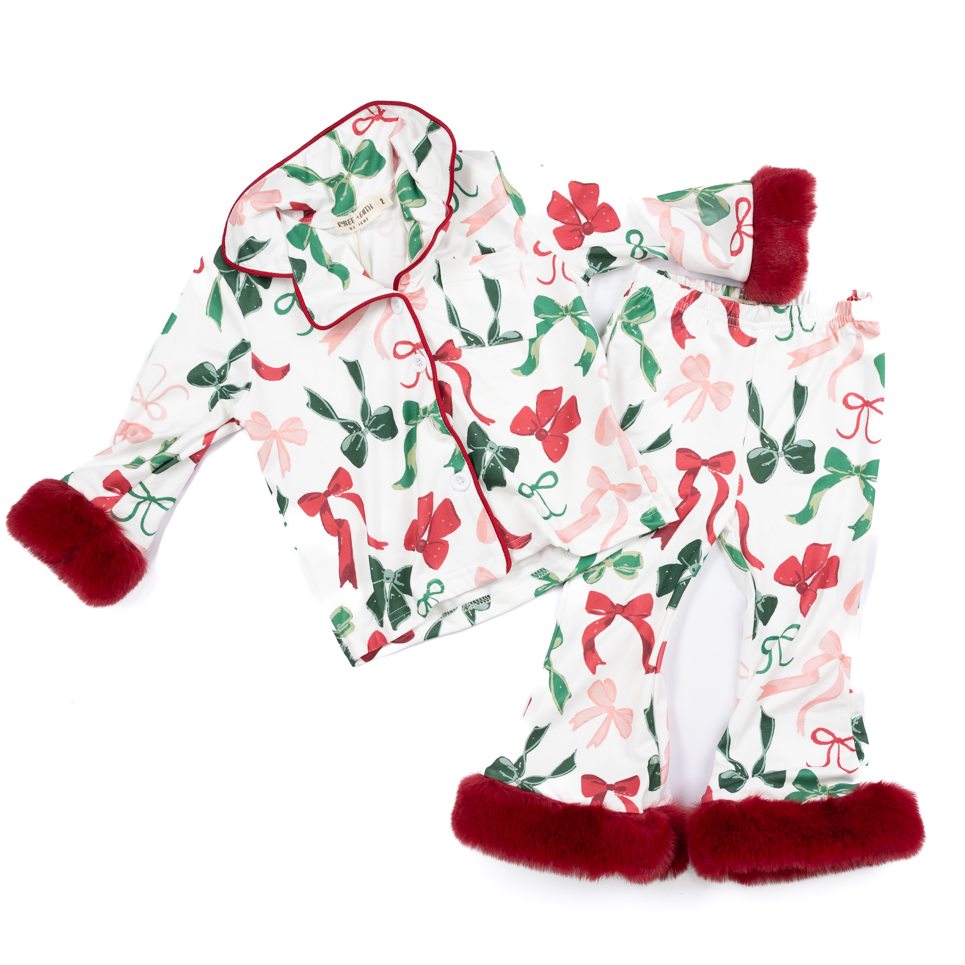Girl's Matching Christmas Pajama Set JG50431
