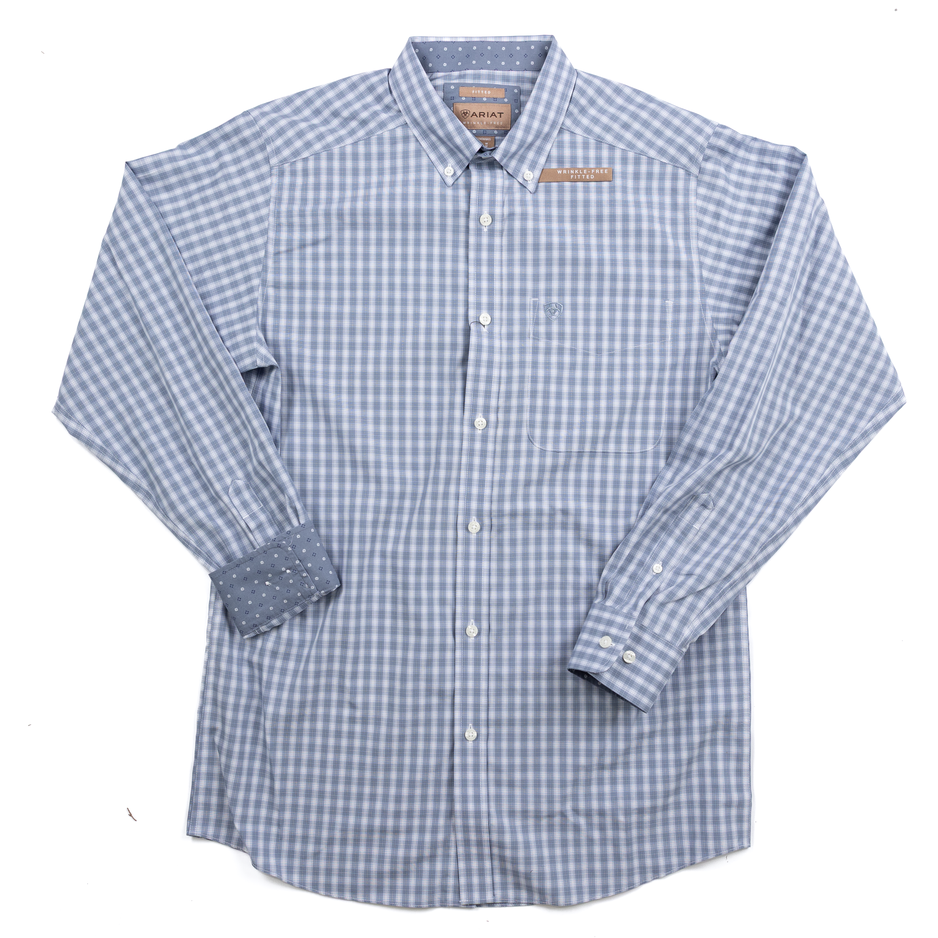 Men's Ariat Wrinkle Free Brett Fitted Shirt 10065804