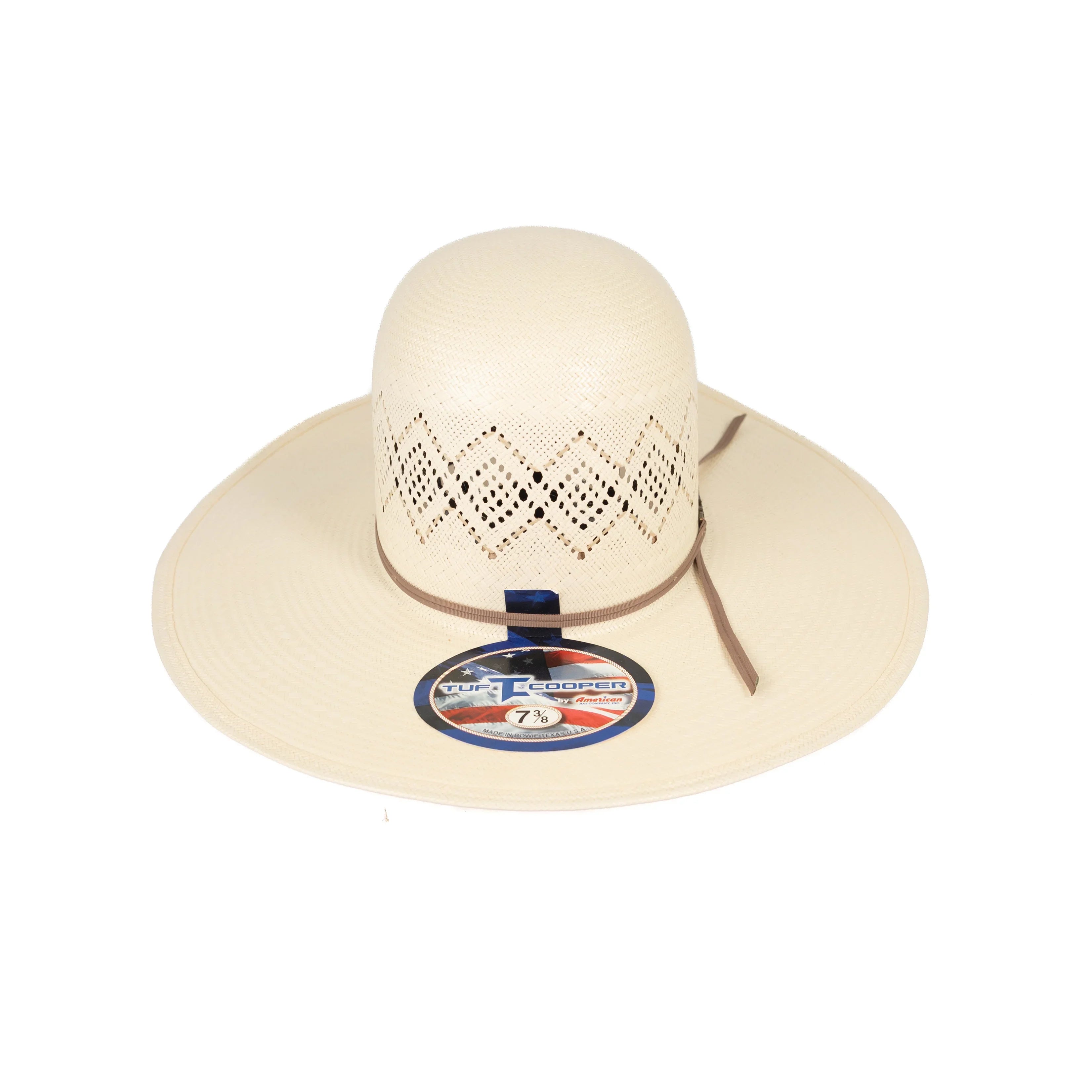 American Hat Company TC8930 4.5" Straw Hat - Long Oval