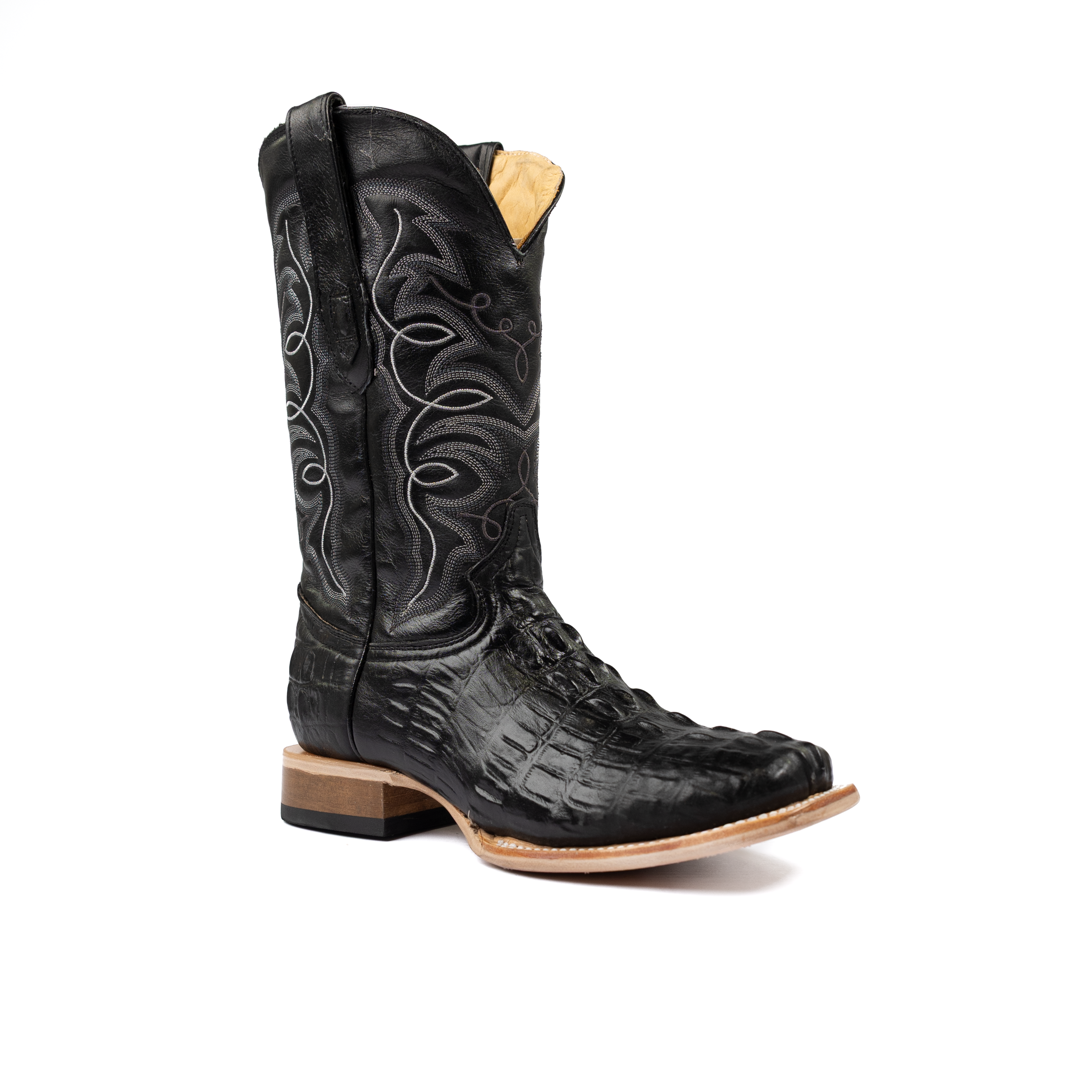 Men's Cowtown Alligator Print Square Toe Boots Q6096 – Crazy House