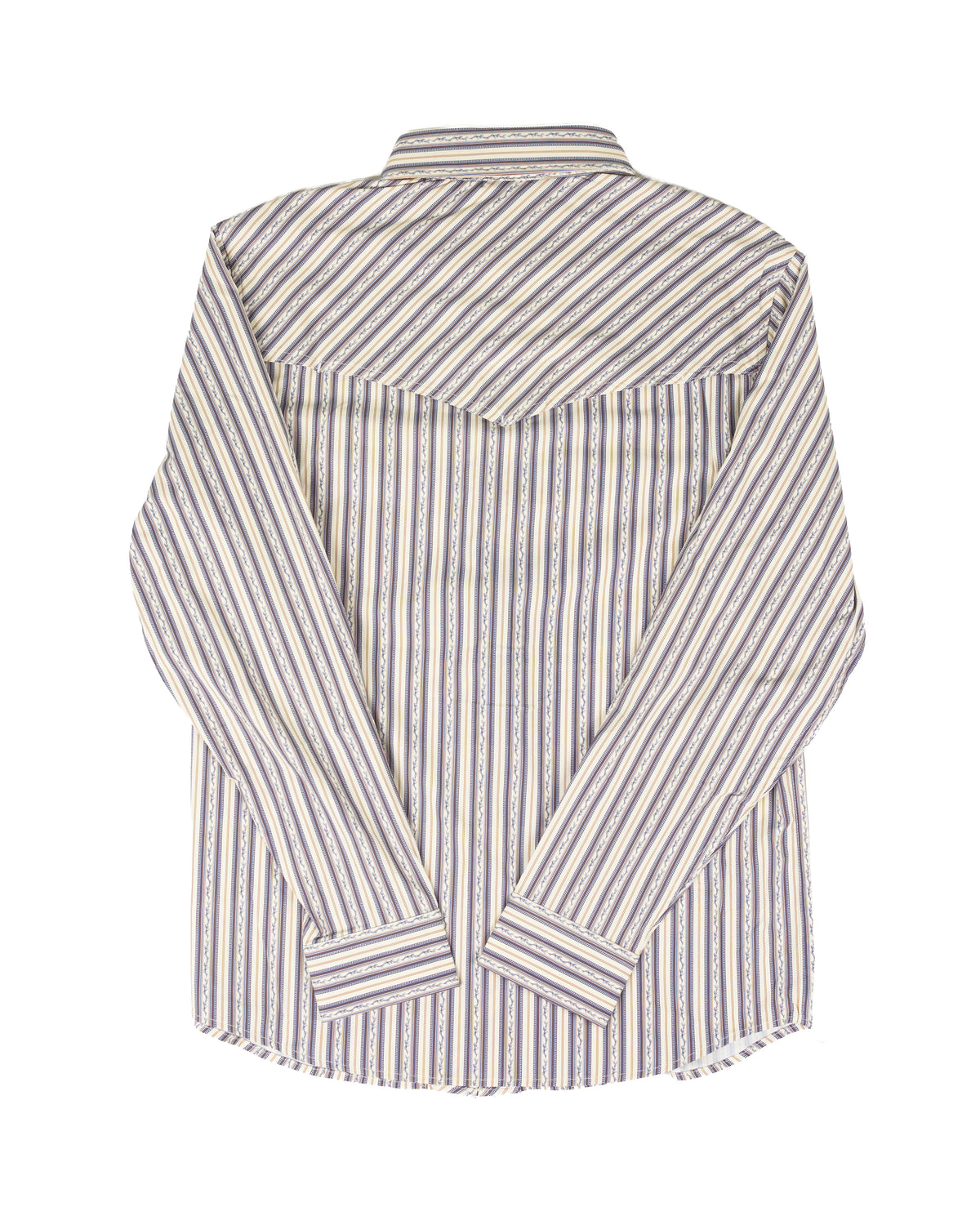 Rock and Roll Men's Long Sleeve Striped Tek Core Snap Up Shirt BMN2S10093