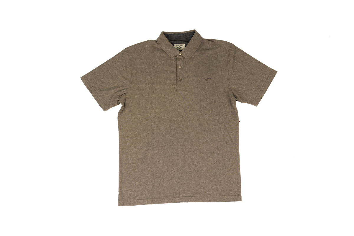 Kimes Ranch Men's Army Heather Kingsley Short Sleeve Polo MPO0000004-GN016