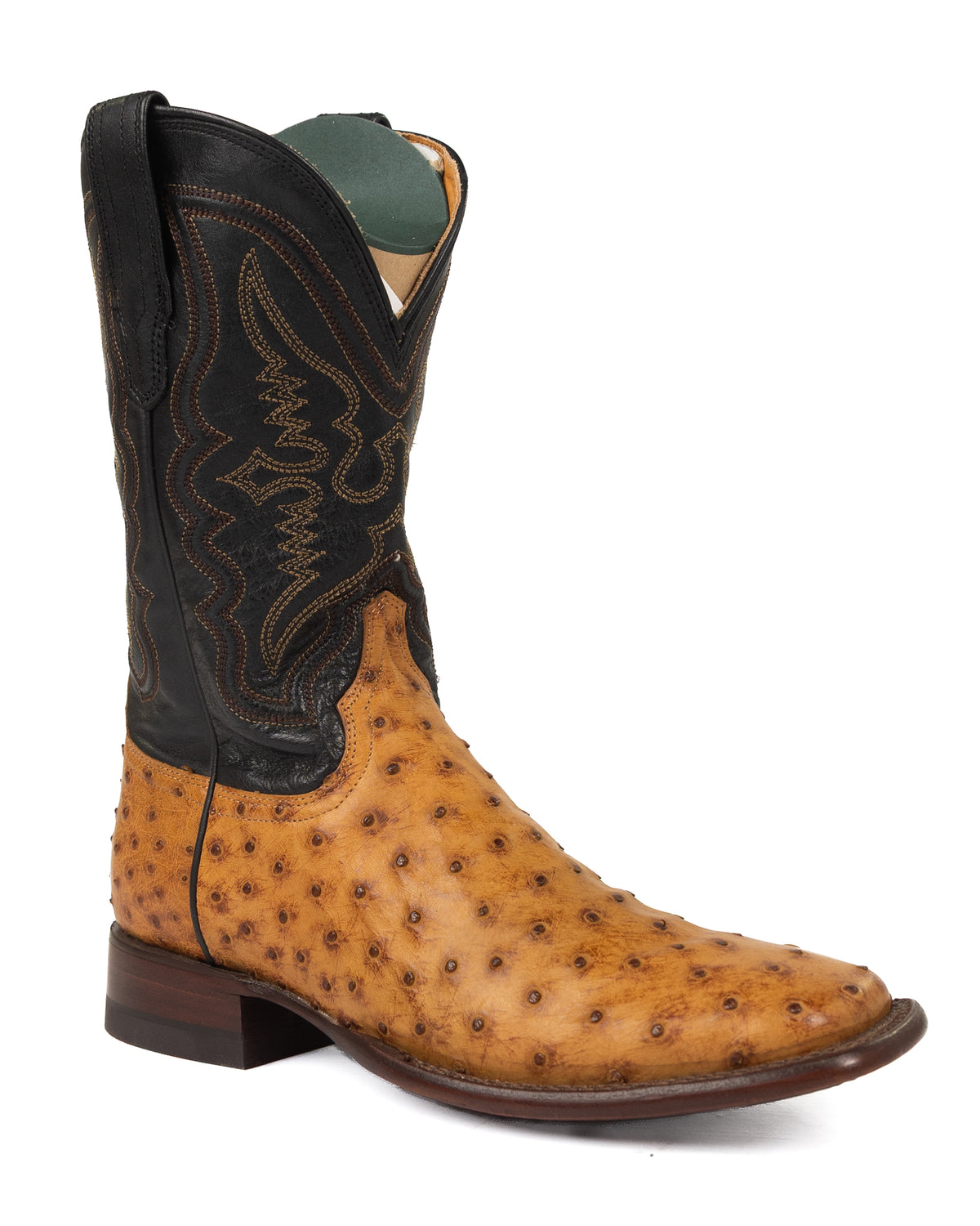 Tecovas Men's Sunset Midnight Ostrich Square Toe Boots M10095SMD