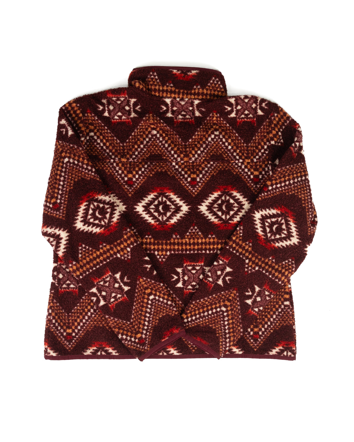 Panhandle Women's Burgundy Aztec Berber Snap Jacket DW92C09292