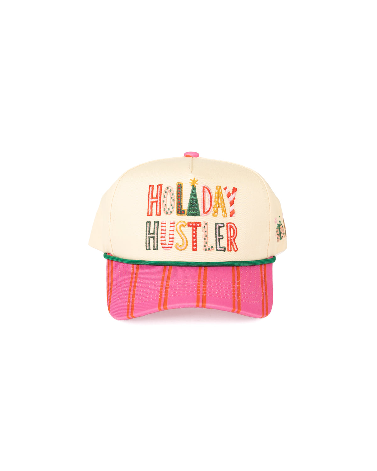 Women's Natural and Pink "Holiday Hustler" Snapback