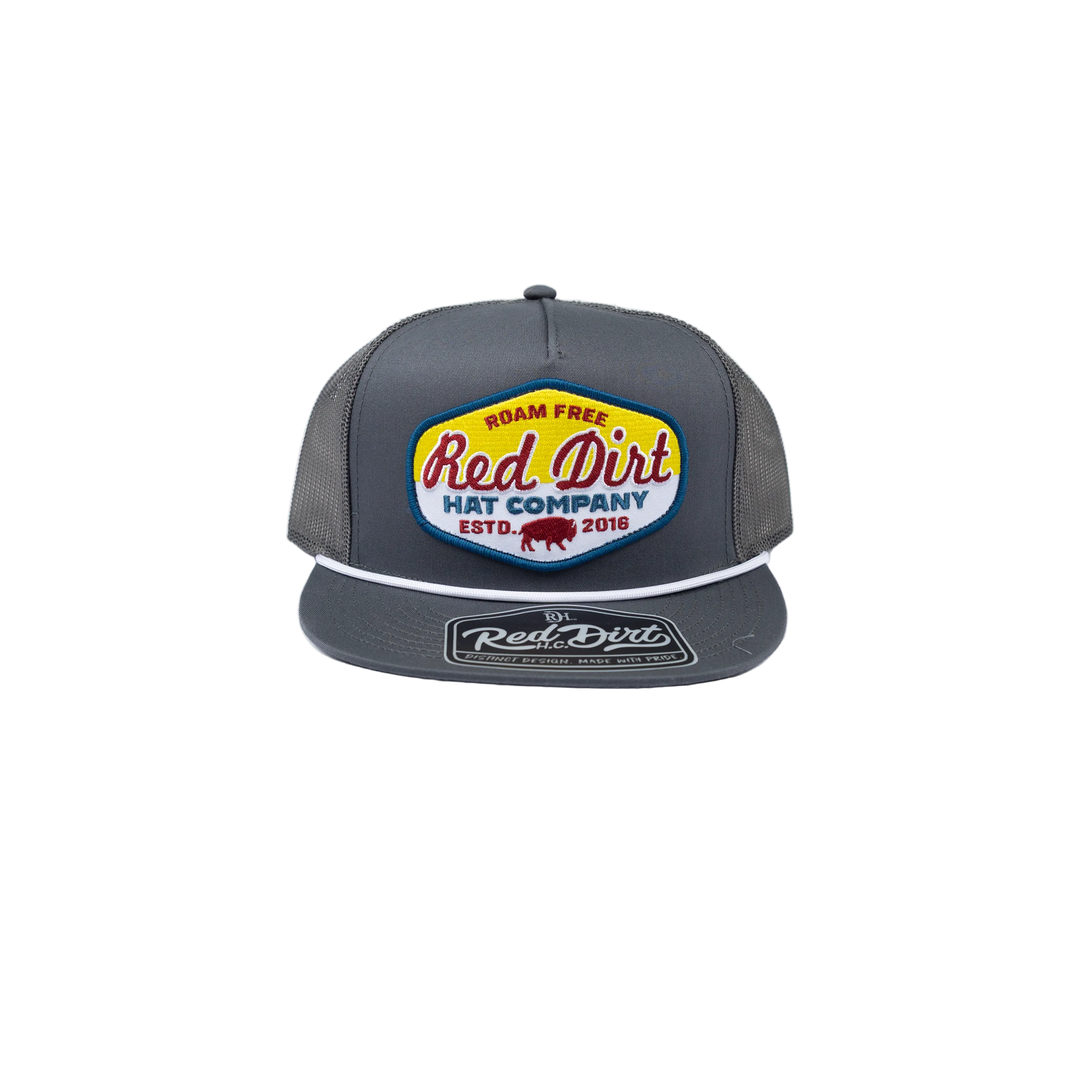 Men's Red Dirt Hat Co Charcoal "Old Timer" Snapback RDHC-554