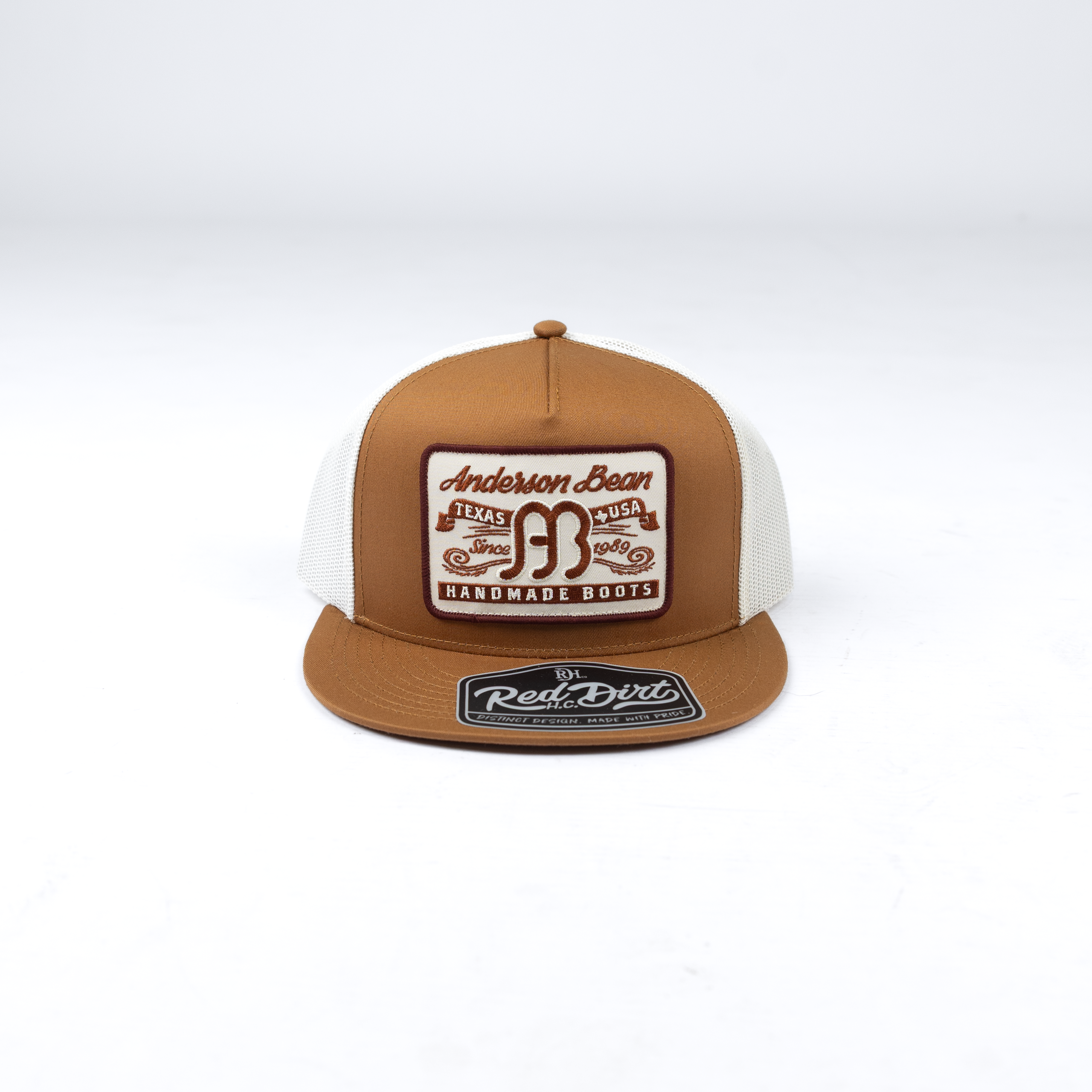 Men's Red Dirt Hat Co Caramel/White Anderson Bean Cap RDHC-586